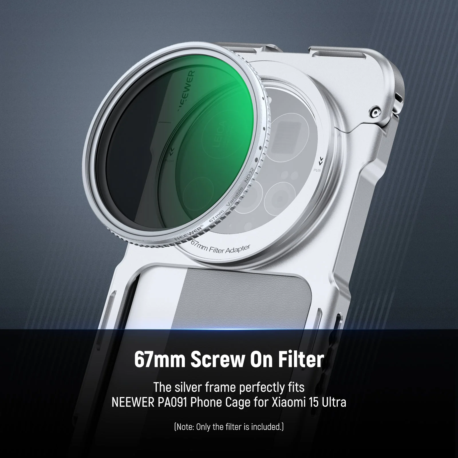 NEEWER 67mm HD Variable ND2-32 Filter for Camera & Phone - Image 4