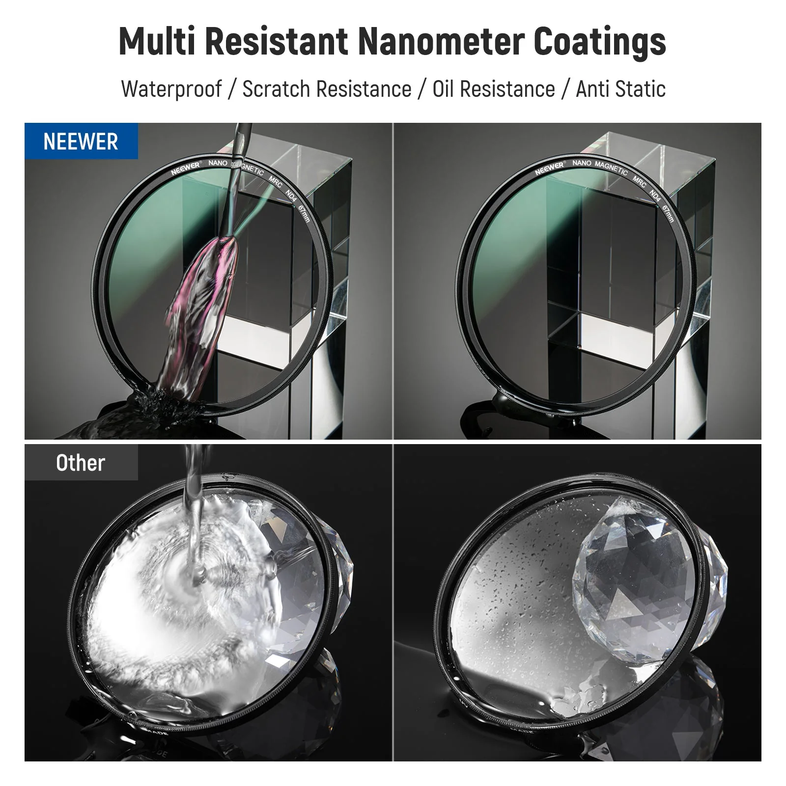 NEEWER Magnetic ND Lens Filter Kit (ND4 ND8 ND64 ND1000) - Image 8