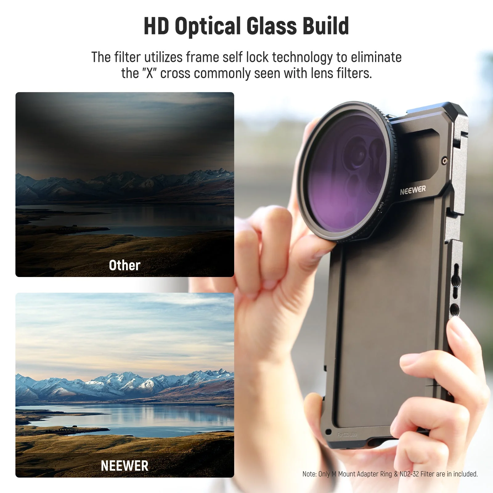 NEEWER 67mm Magnetic ND2-32 Filter for Samsung S23 S22 Ultra Cage - Image 5