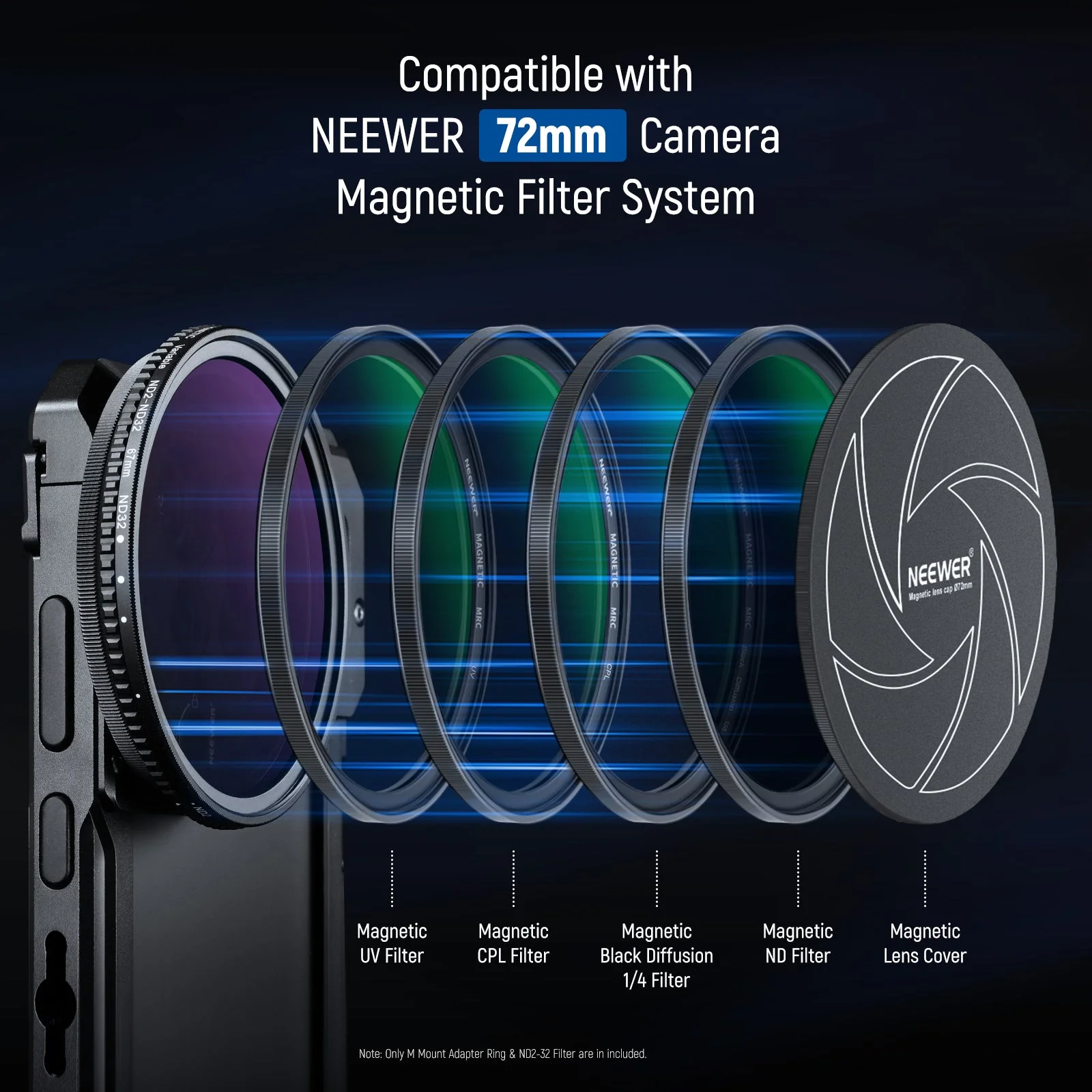 NEEWER 67mm Magnetic ND2-32 Filter for Samsung S23 S22 Ultra Cage - Image 6
