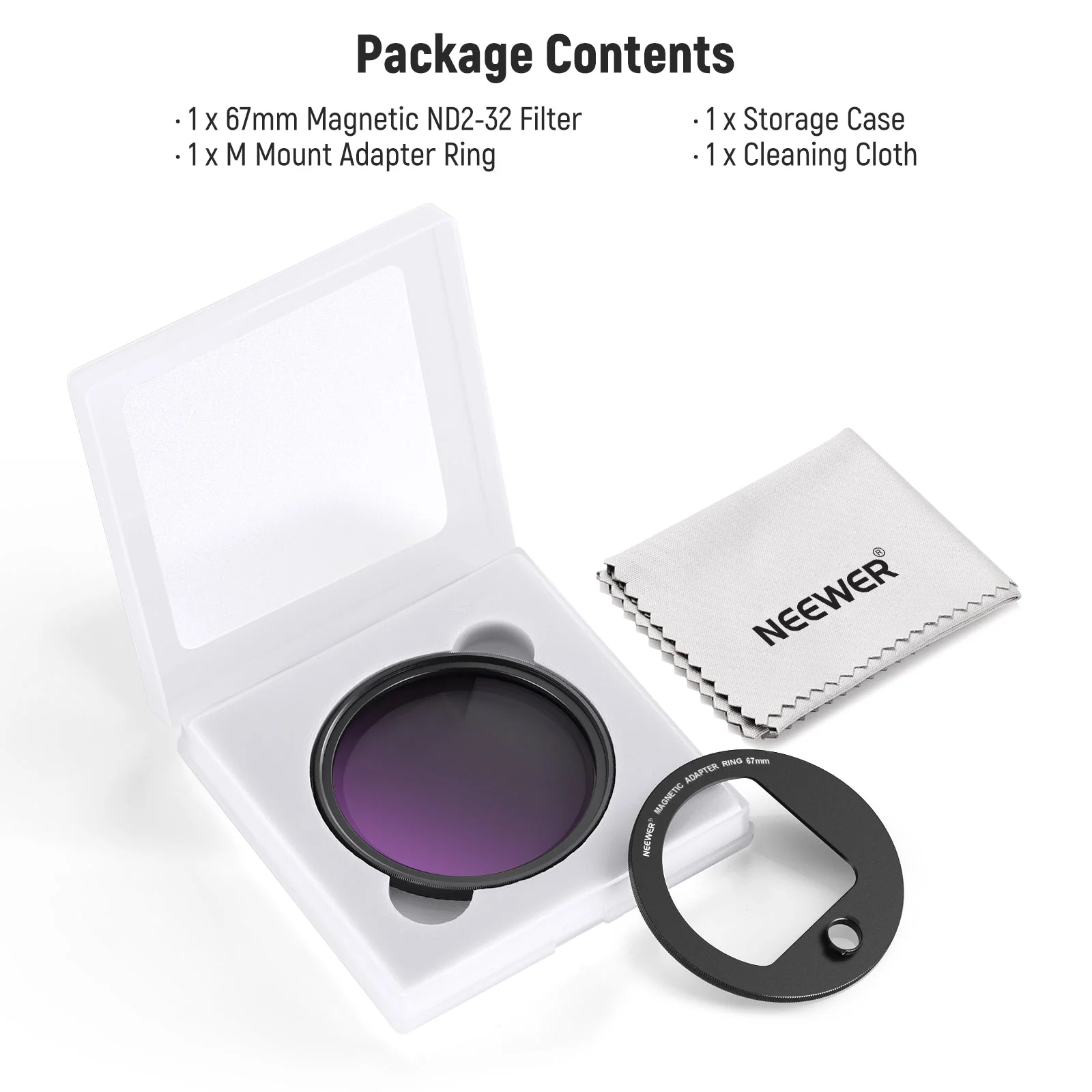NEEWER 67mm Magnetic ND2-32 Filter for Samsung S23 S22 Ultra Cage - Image 9