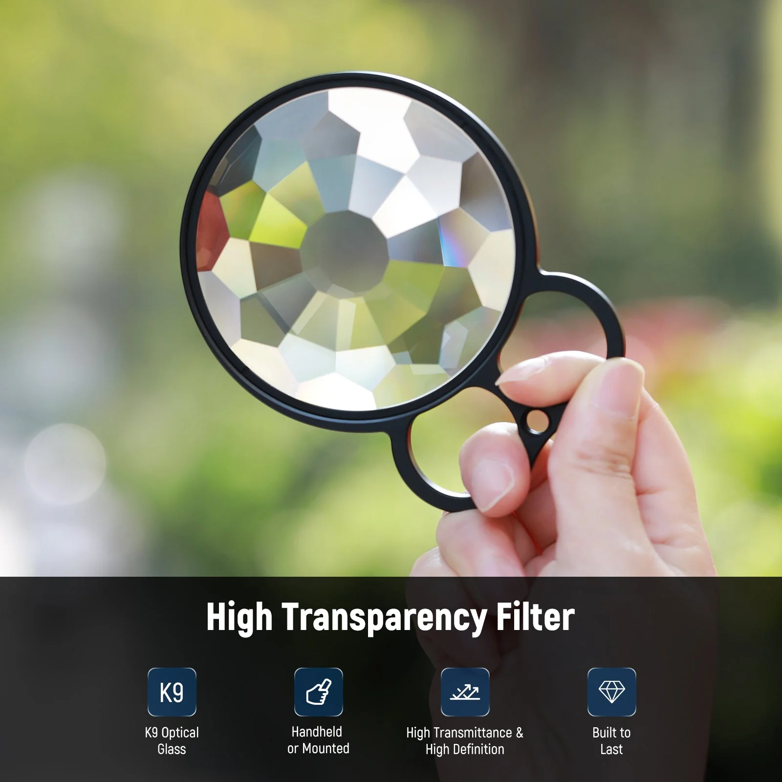 NEEWER 77mm Handheld Kaleidoscope Prism Lens Filter - Image 3