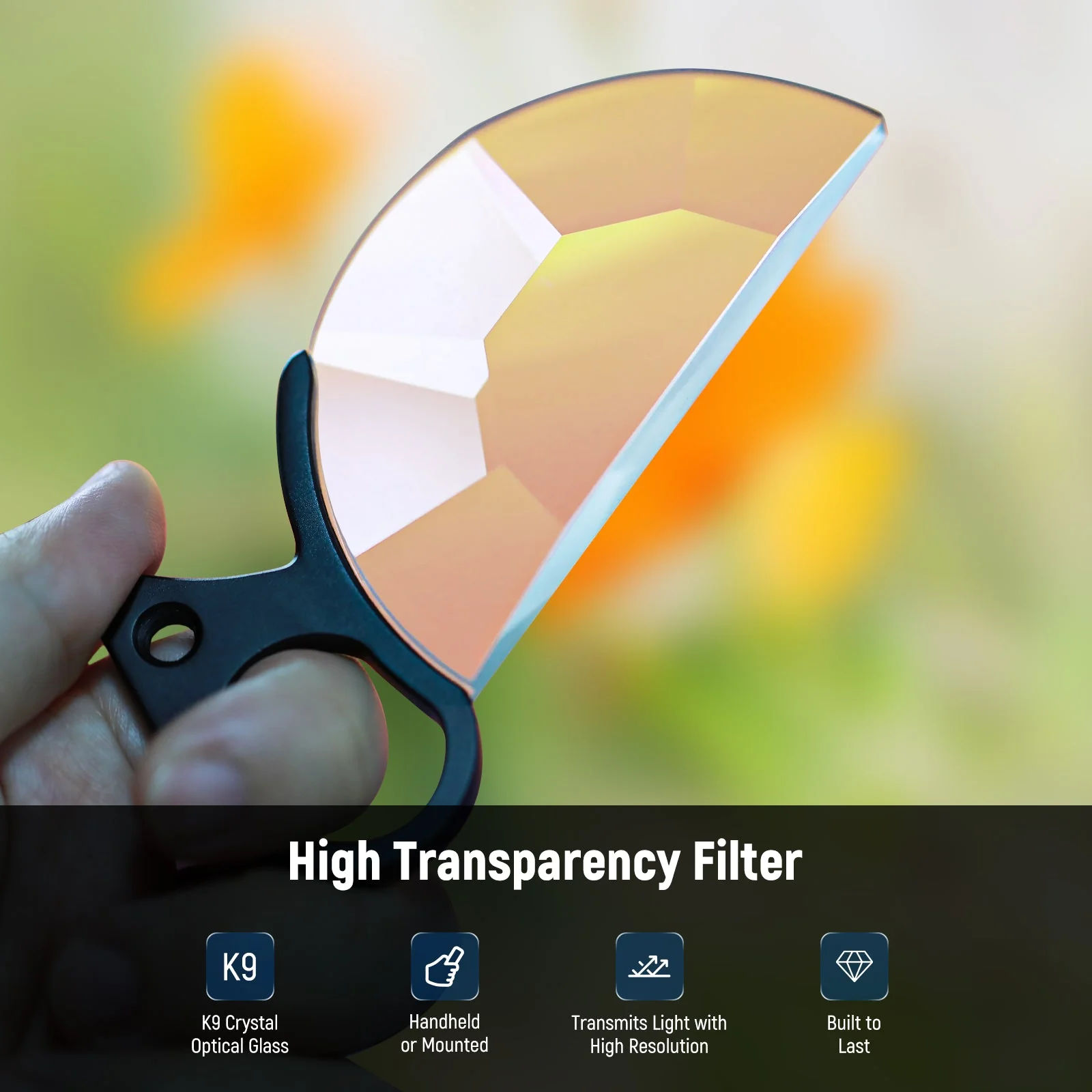 NEEWER 79mm Half Moon Kaleidoscope Prism Lens Filter - Image 3