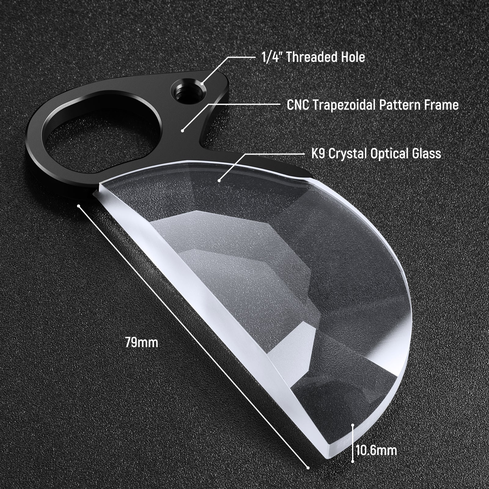 NEEWER 79mm Half Moon Kaleidoscope Prism Lens Filter - Image 7