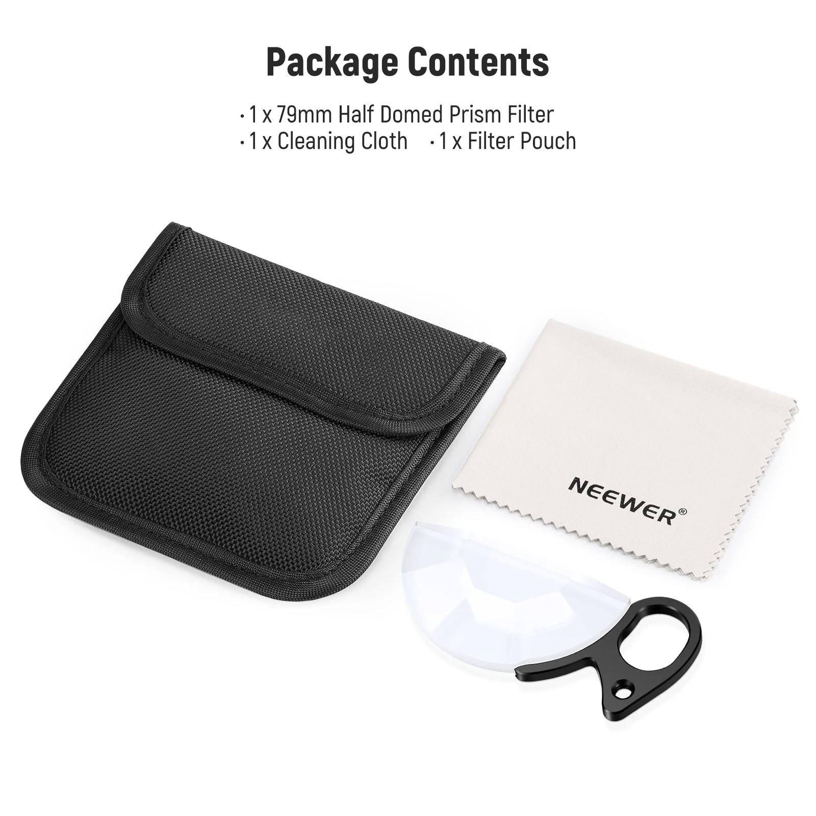 NEEWER 79mm Half Moon Kaleidoscope Prism Lens Filter - Image 8