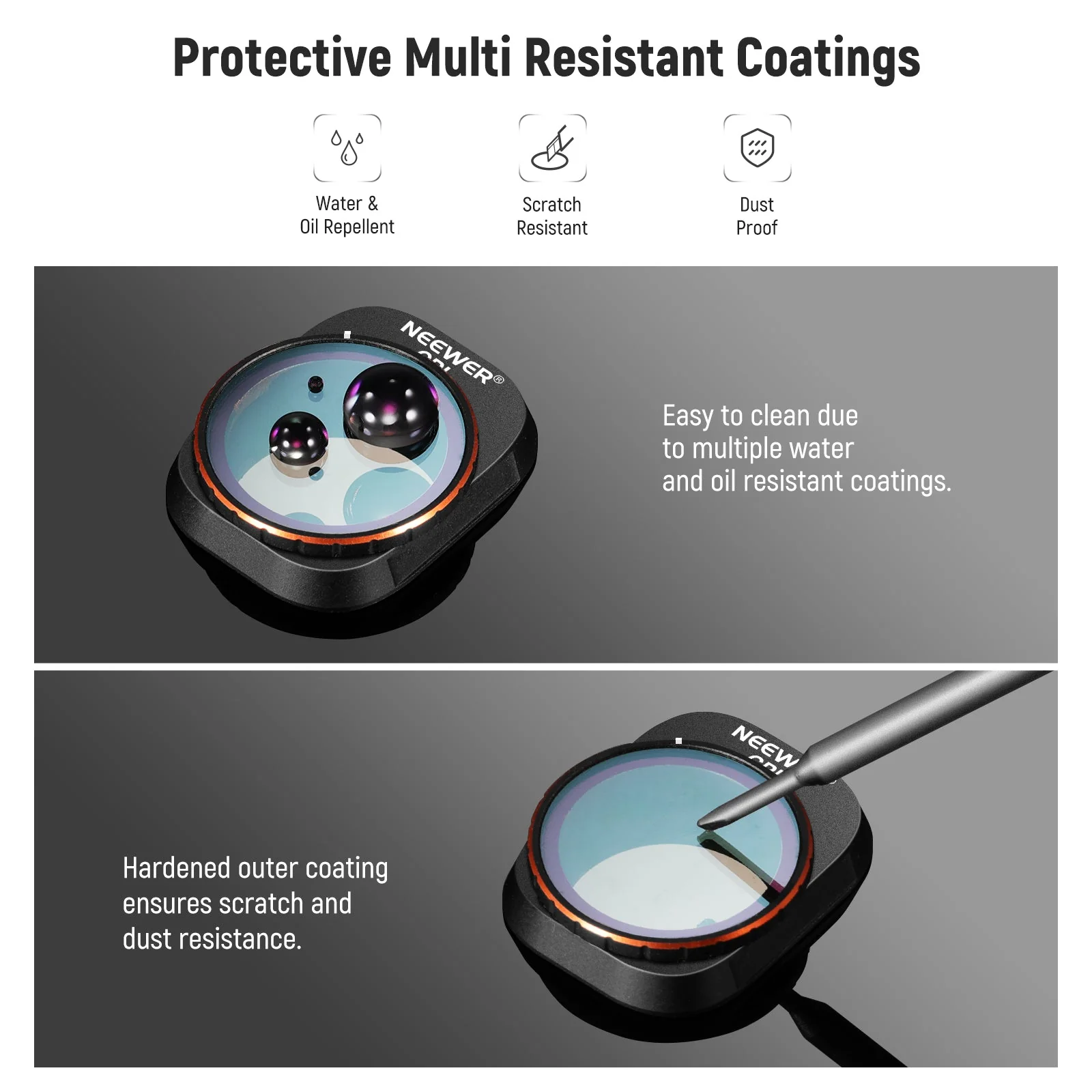 NEEWER 8 Pack ND Filters Set compatible with Mini 4 Pro - Image 8