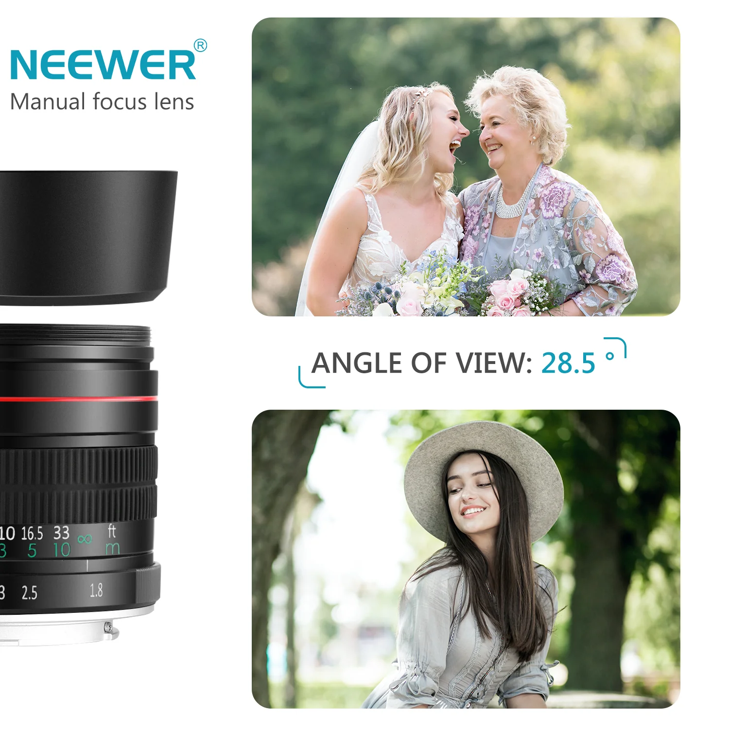 NEEWER 85mm f/1.8 Portrait Aspherical Telephoto Lens for Nikon - Image 6