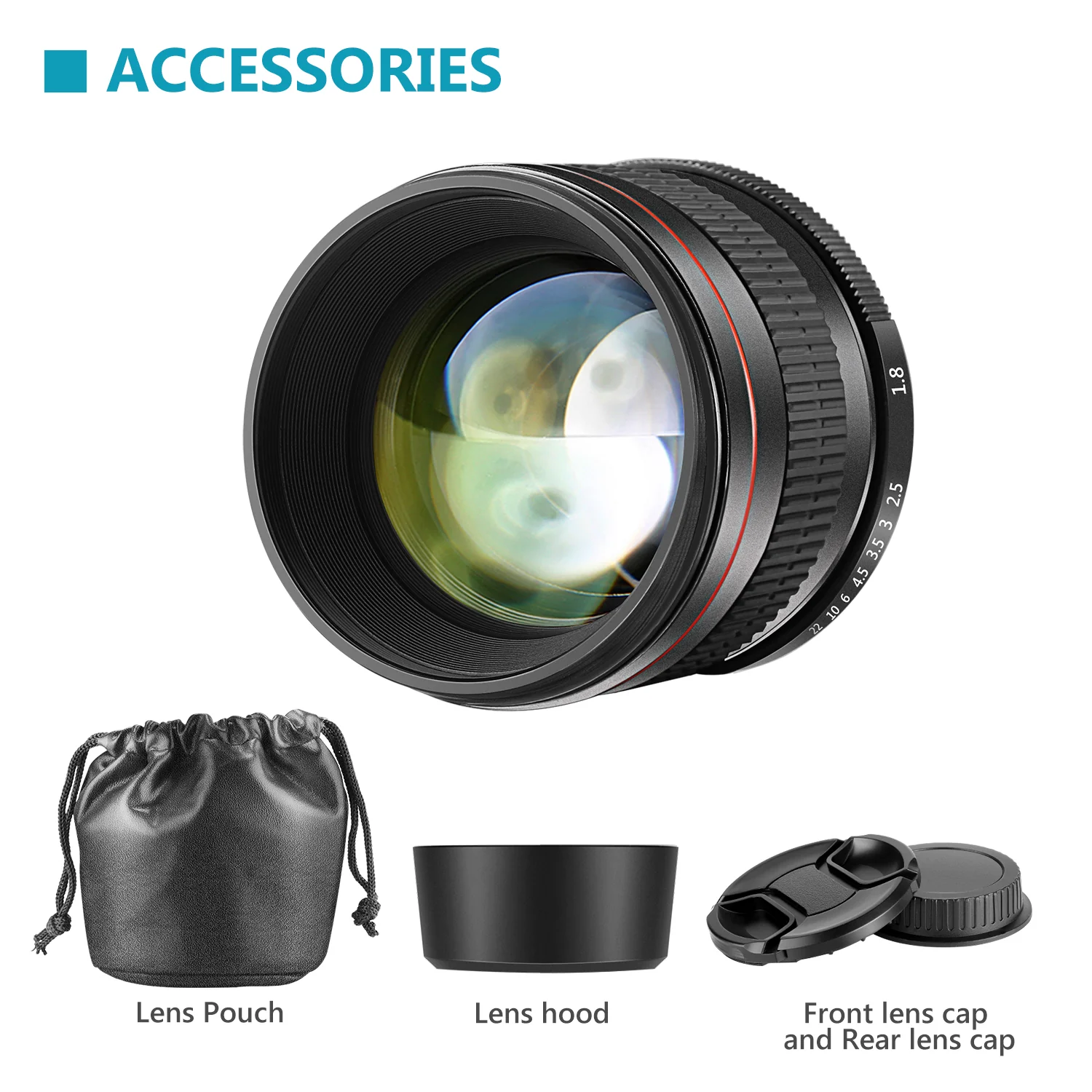 NEEWER 85mm f/1.8 Portrait Aspherical Telephoto Lens for Nikon - Image 7