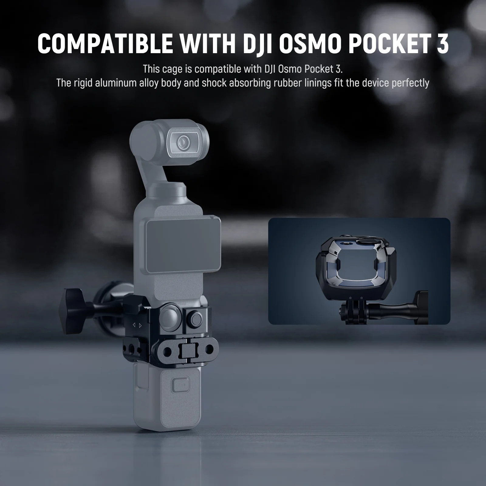 NEEWER AC009 Action Camera Metal Cage For DJI Osmo Pocket 3 - Image 3