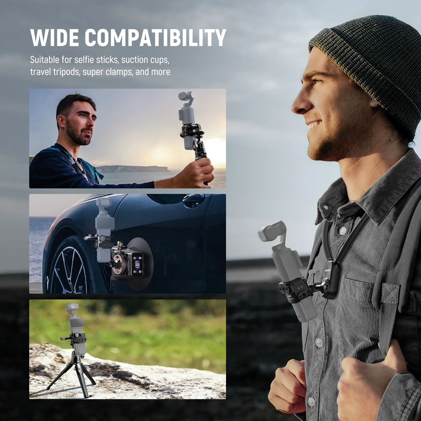NEEWER AC009 Action Camera Metal Cage For DJI Osmo Pocket 3 - Image 8