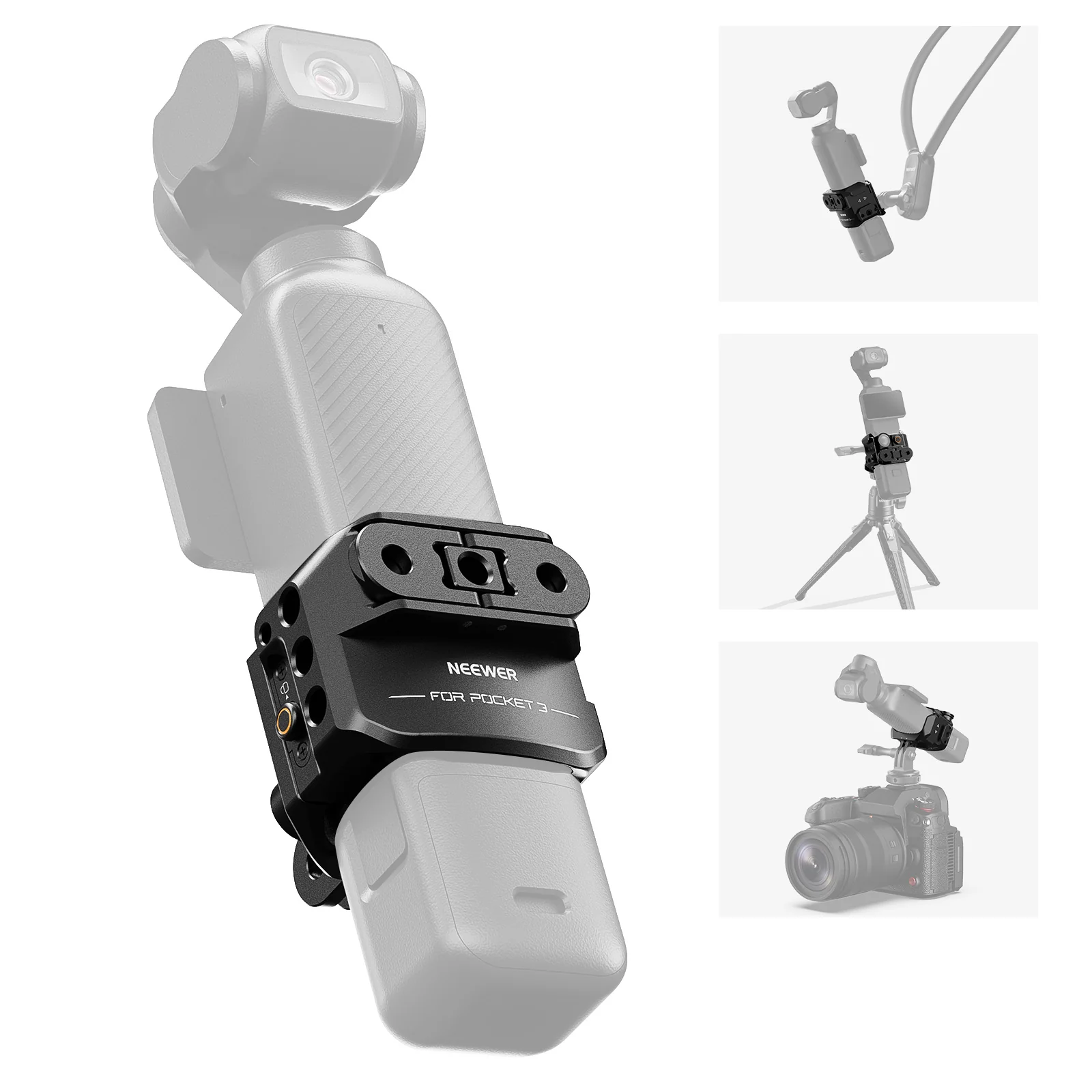 NEEWER AC009 Action Camera Metal Cage For DJI Osmo Pocket 3 - Image 9