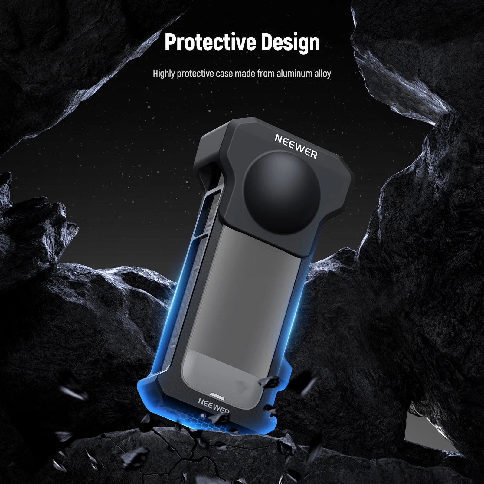 NEEWER AC010 Action Camera Cage with Cap For Insta360 X4 - Image 5