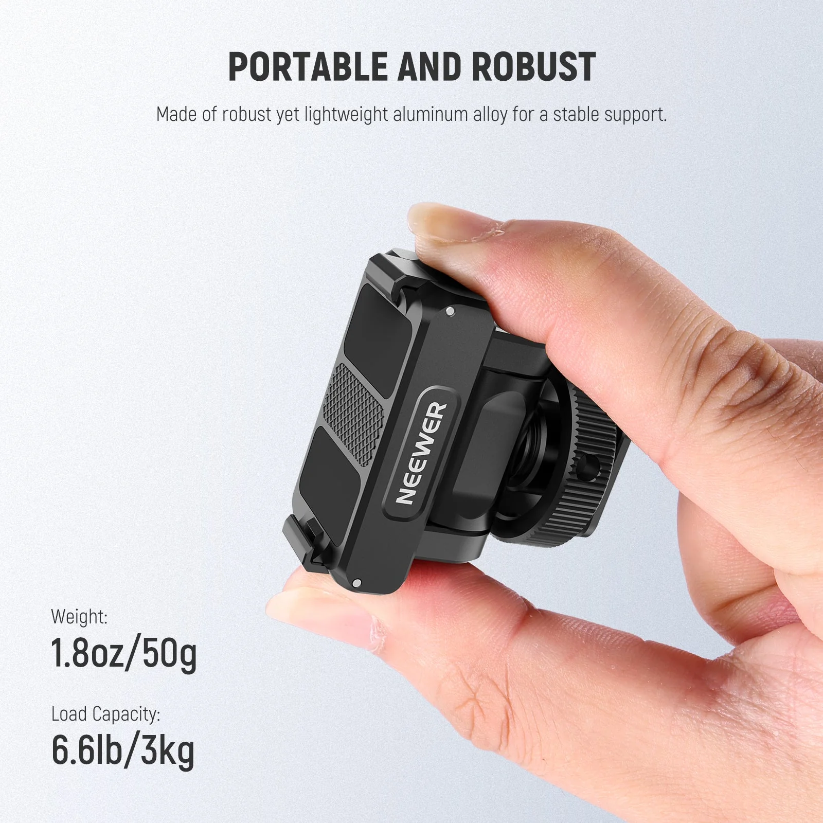 NEEWER AC012 Magnetic Cold Shoe Mount For DJI Osmo 360/Action 5 Pro/4/3 - Image 7