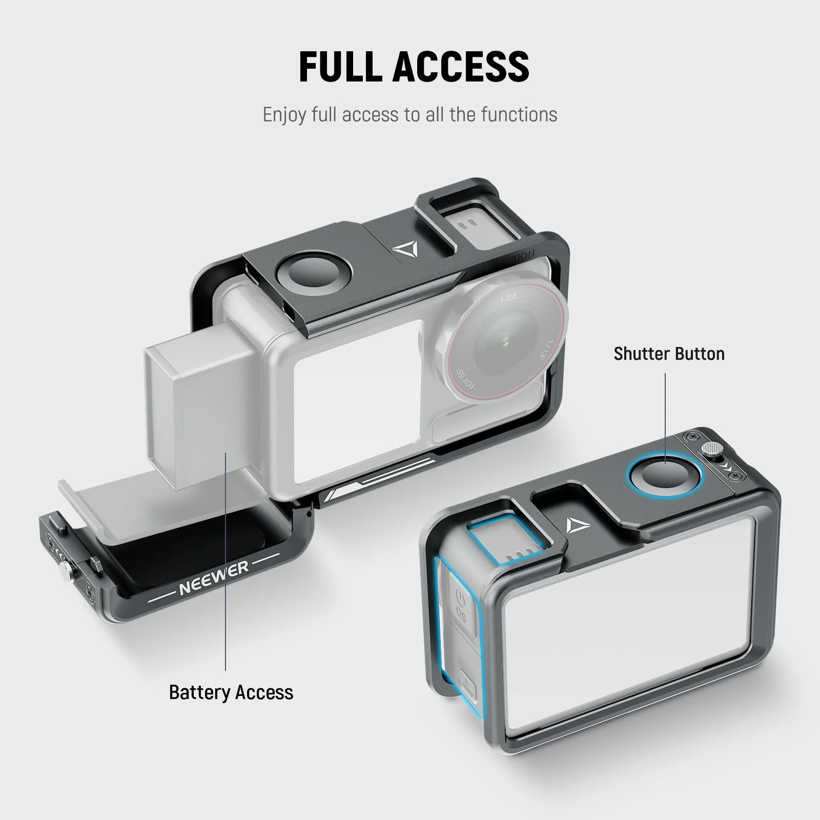 NEEWER AC014+AC034 Cage and Side Handle Kit For DJI Osmo Action 5 Pro/4/3 - Image 2