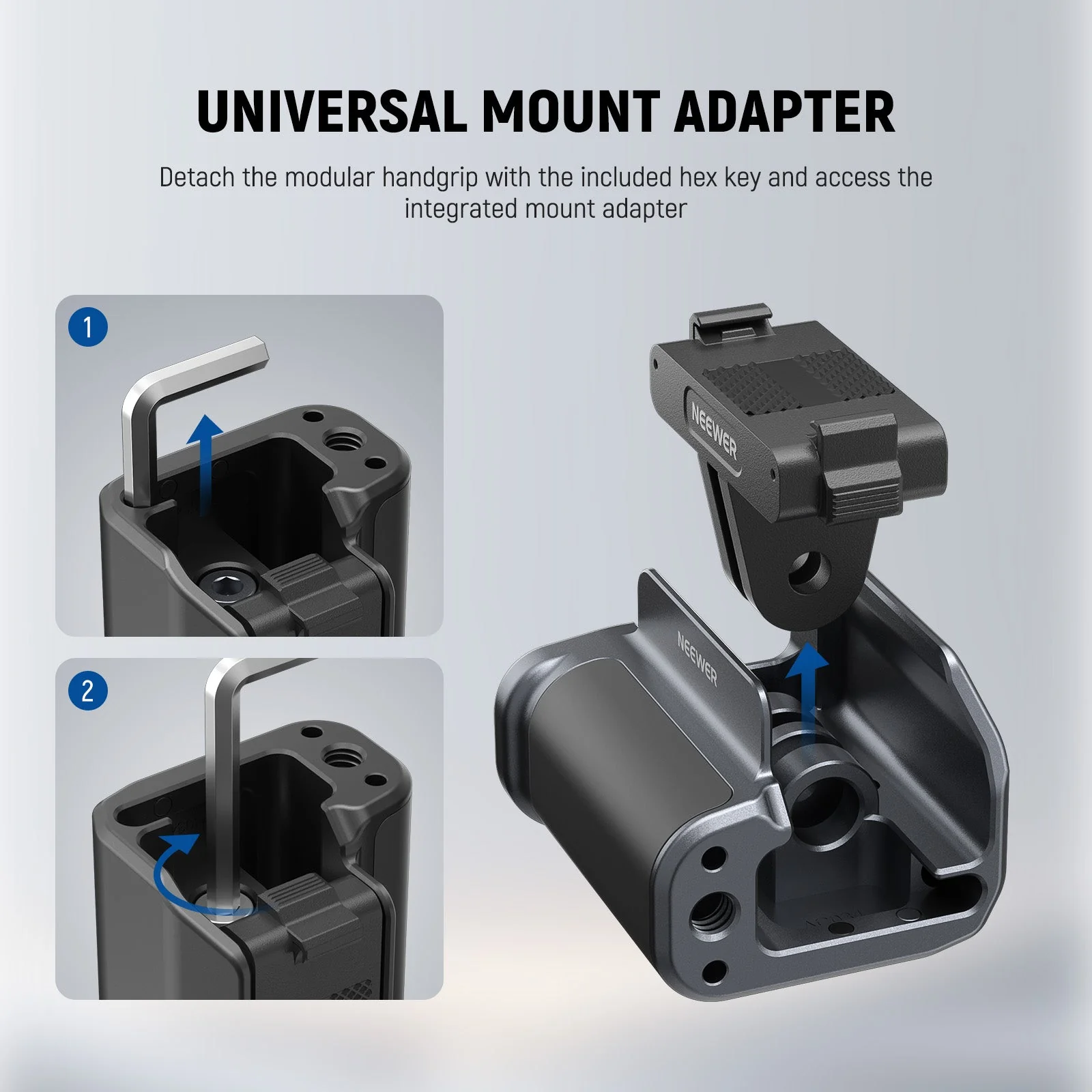 NEEWER AC014+AC034 Cage and Side Handle Kit For DJI Osmo Action 5 Pro/4/3 - Image 3