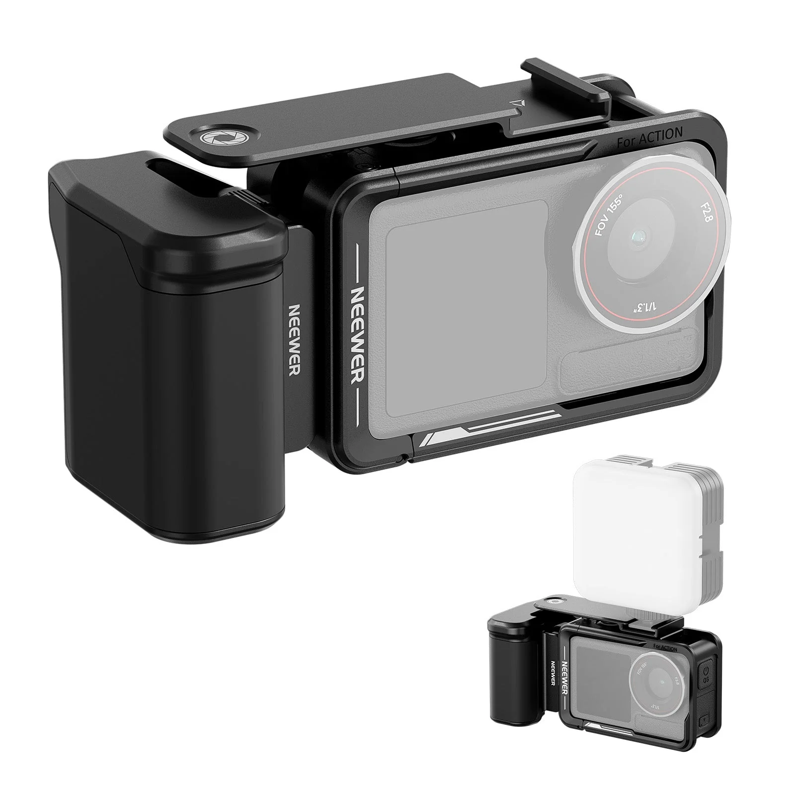 NEEWER AC014+AC034 Cage and Side Handle Kit For DJI Osmo Action 5 Pro/4/3 - Image 8