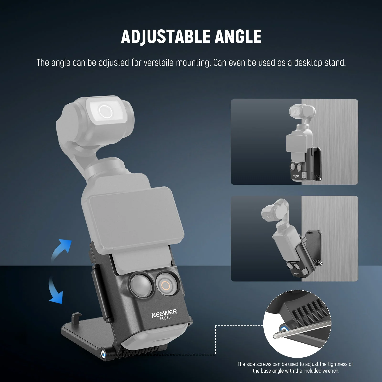 NEEWER BASICS AC015 Magnetic Camera Mount 180° Rotate For DJI Osmo Pocket 3 - Image 3