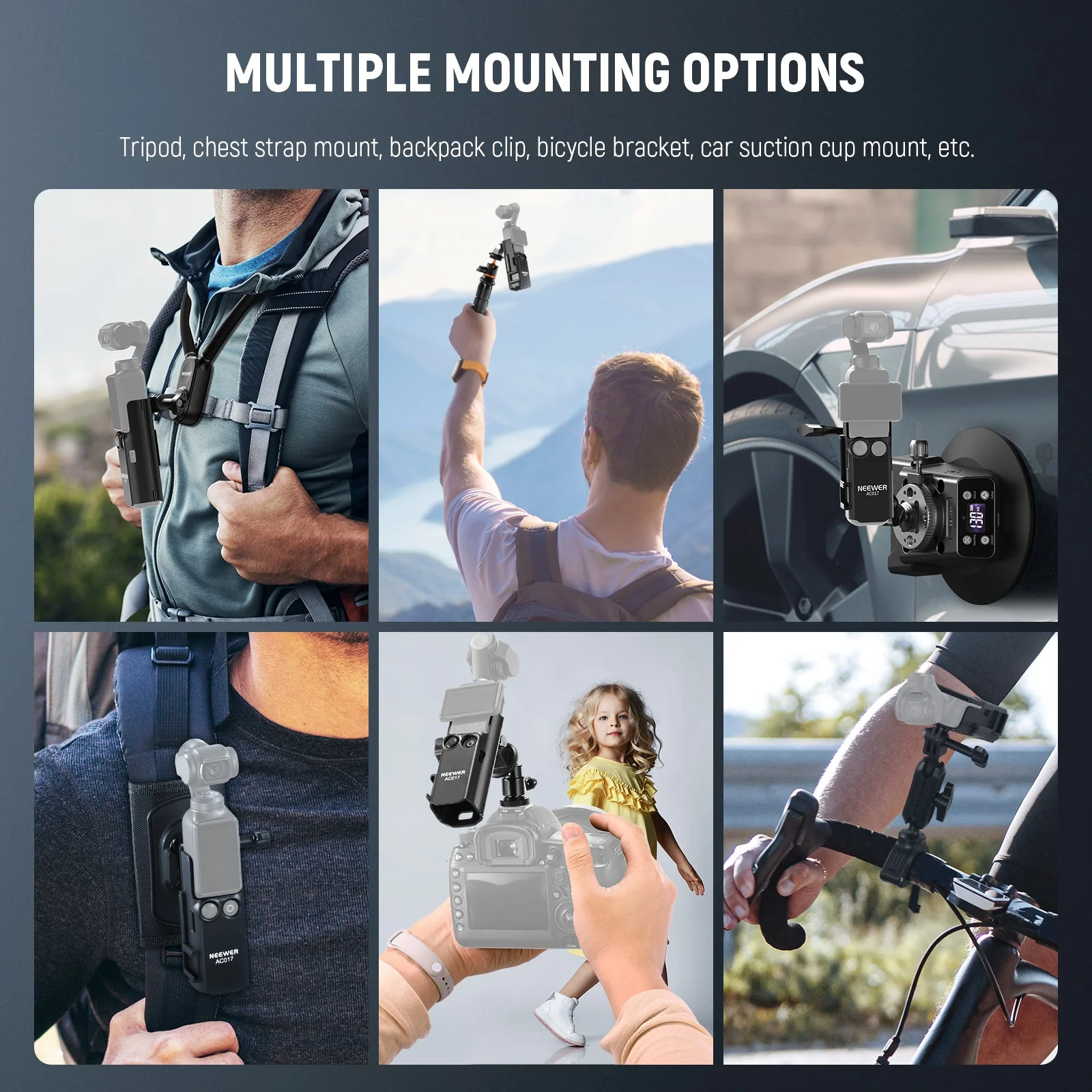 NEEWER BASICS AC017 Extension Adapter Bracket For DJI Osmo Pocket 3 - Image 4