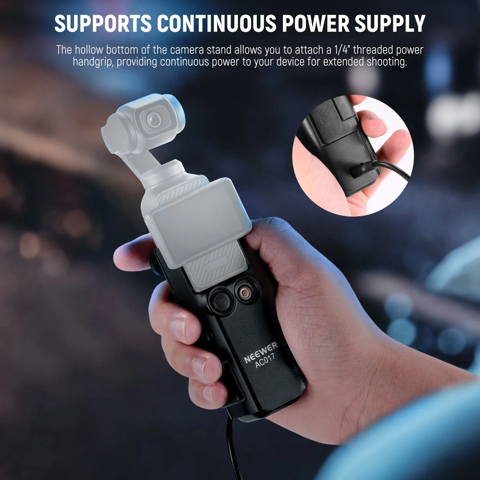 NEEWER BASICS AC017 Extension Adapter Bracket For DJI Osmo Pocket 3 - Image 7