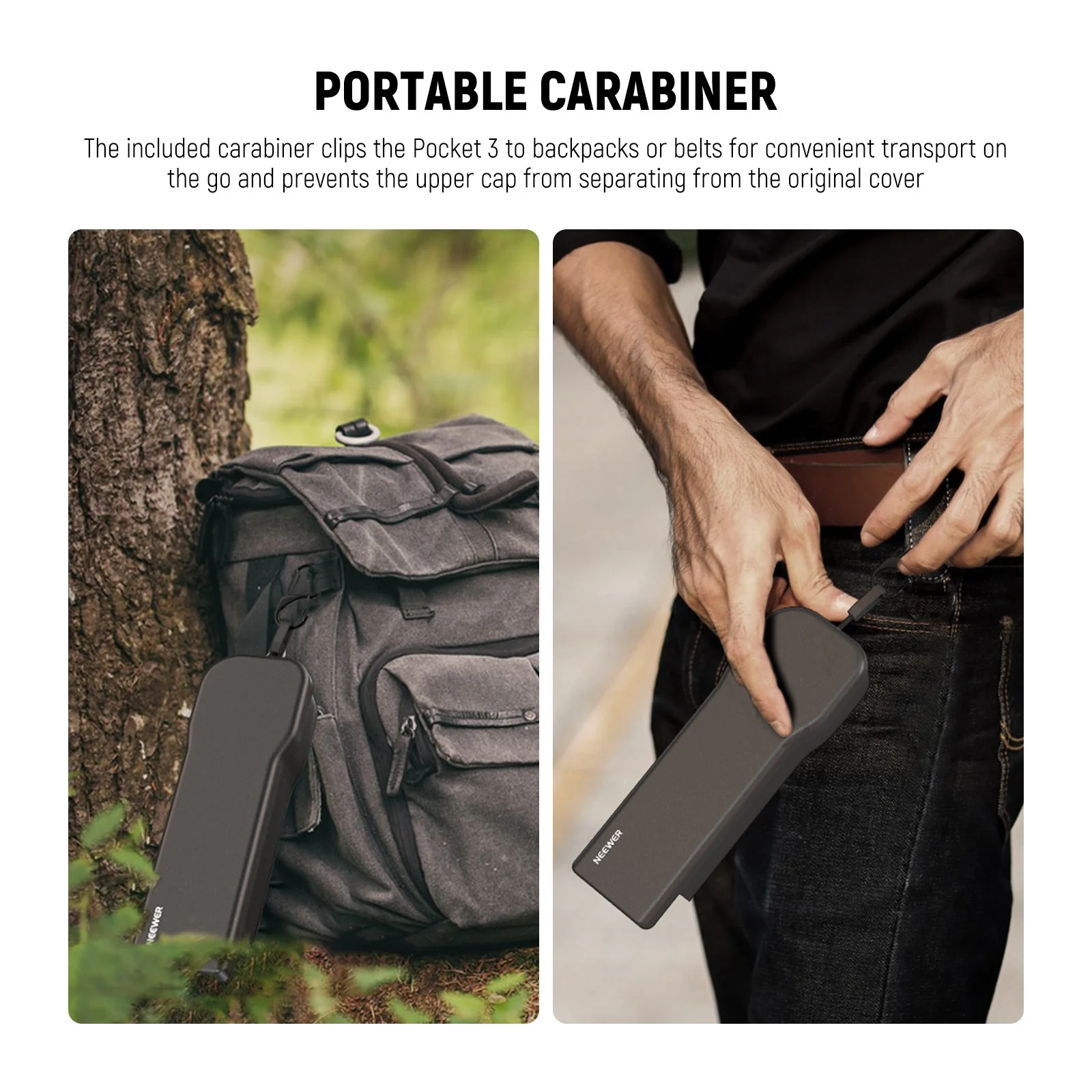 NEEWER AC026 Protective Cover with Carabiner for DJI Osmo Pocket 3 - Image 4