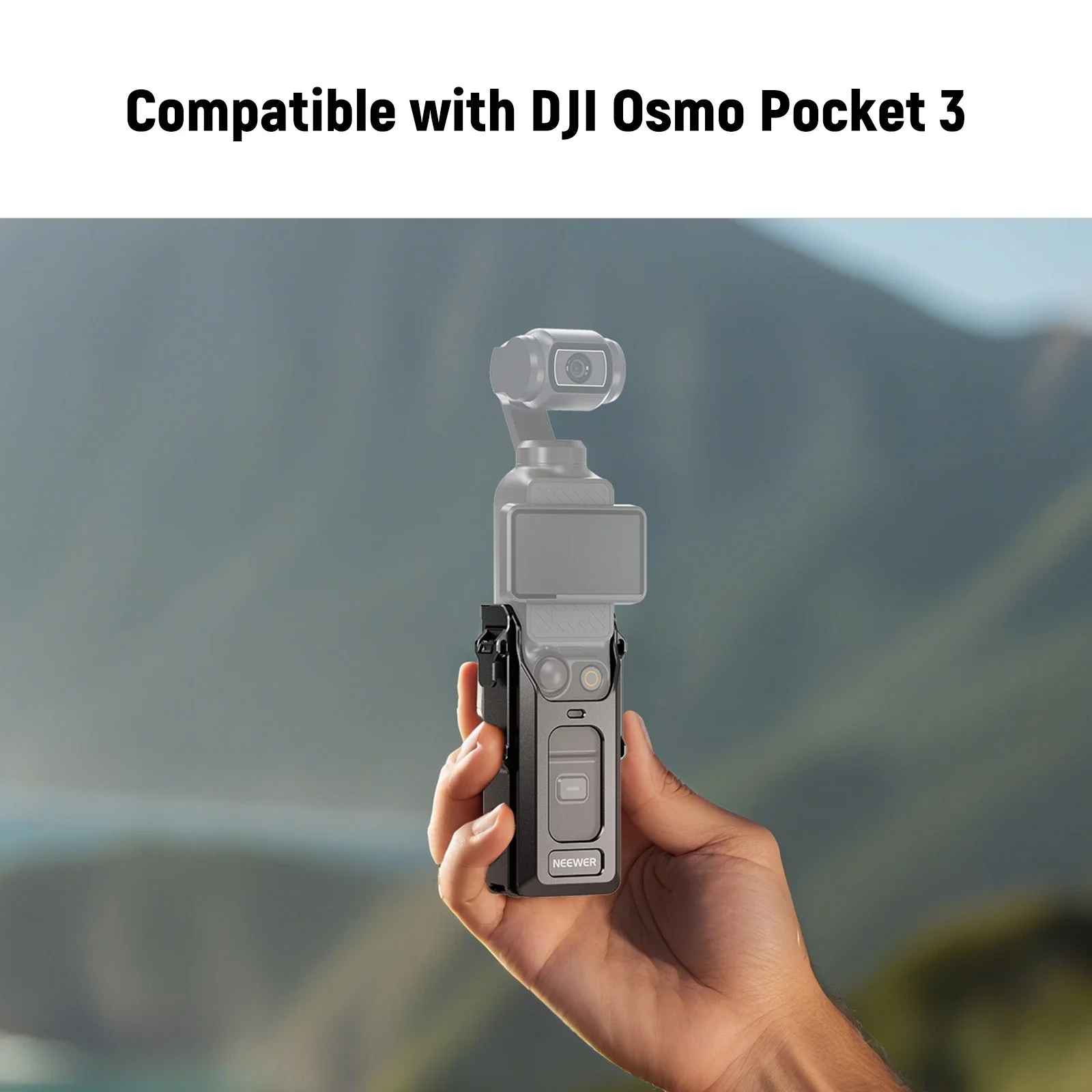 NEEWER AC029 Camera Cage For DJI Osmo Pocket 3 with Magnetic Mount - Image 2