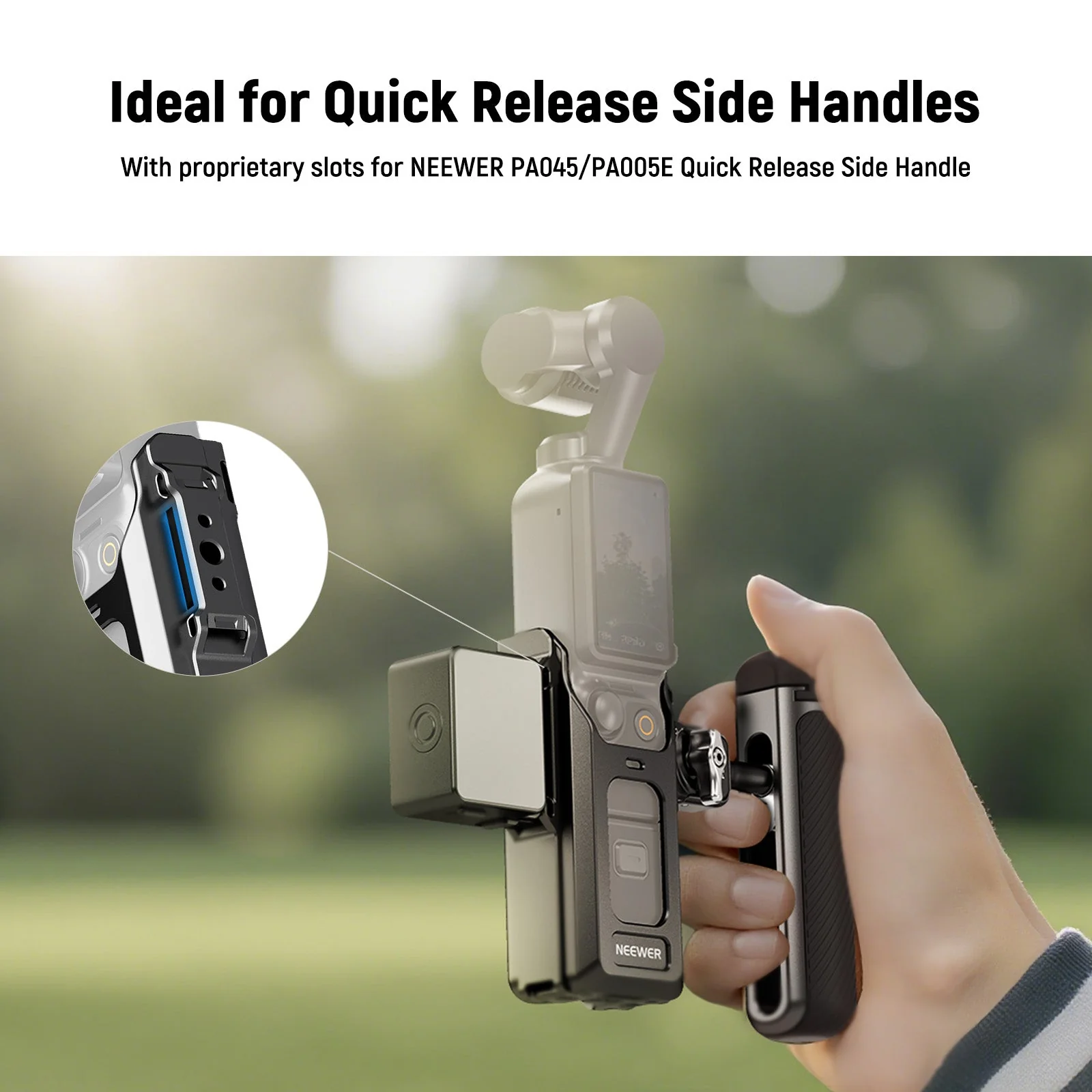 NEEWER AC029 Camera Cage For DJI Osmo Pocket 3 with Magnetic Mount - Image 4