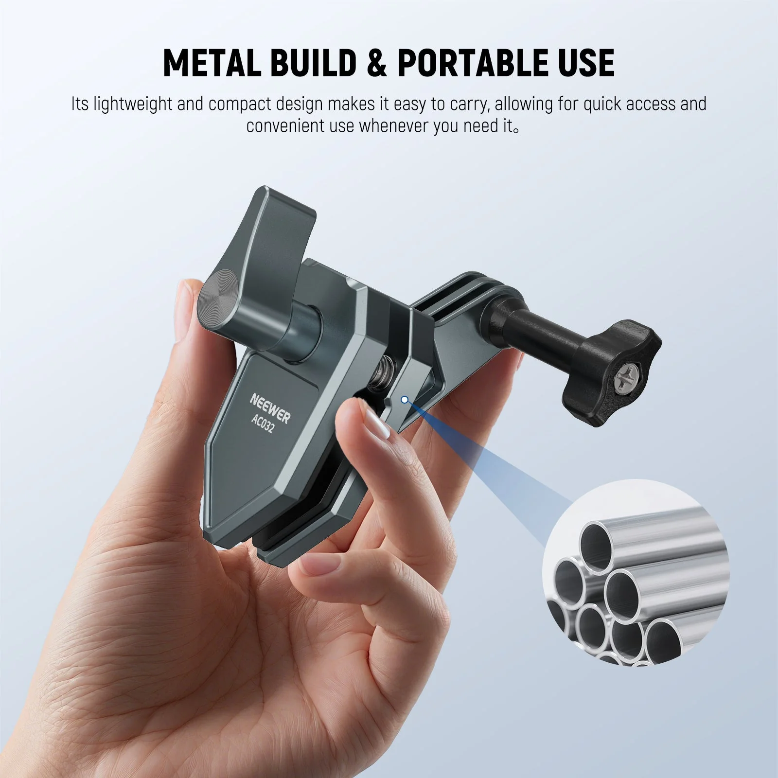 NEEWER AC032 Motorcycle Windshield Mount For Action Camera - Image 6