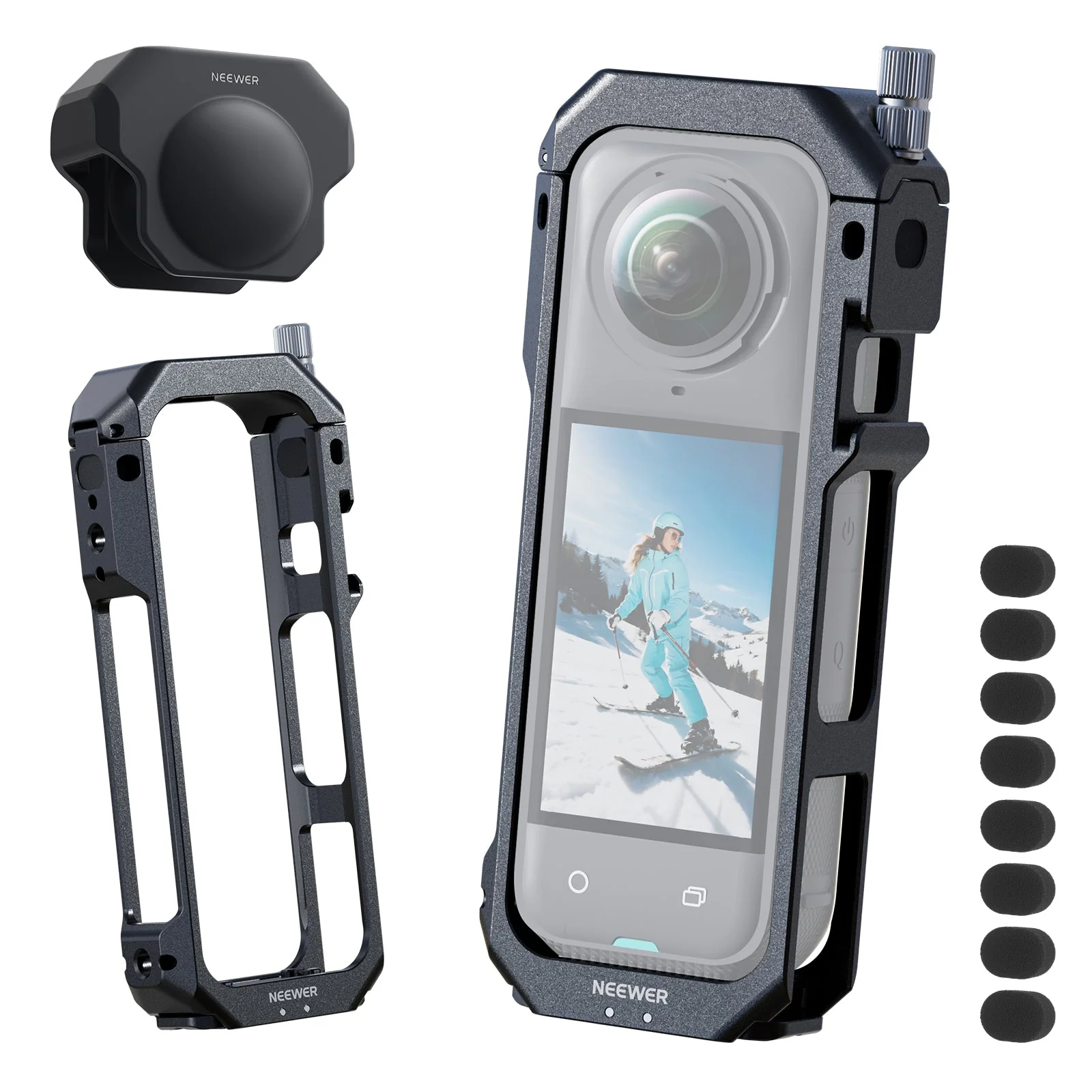 NEEWER AC033 Utility Frame Action Camera Cage Compatible with Insta360 X5