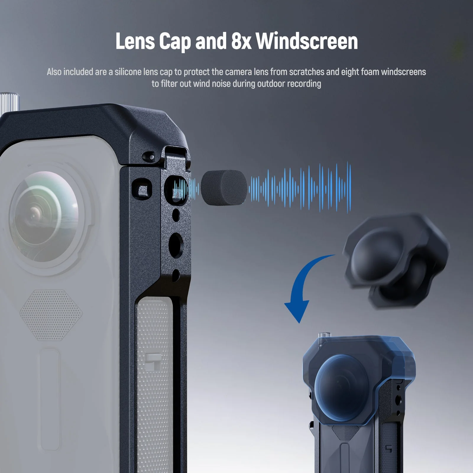 NEEWER AC033 Utility Frame Action Camera Cage Compatible with Insta360 X5 - Image 5