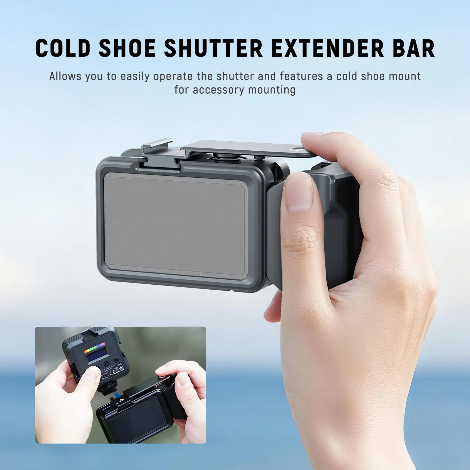 NEEWER AC034 Side Handle for AC014 DJI Osmo Action 5 Pro/4/3 Cage - Image 6