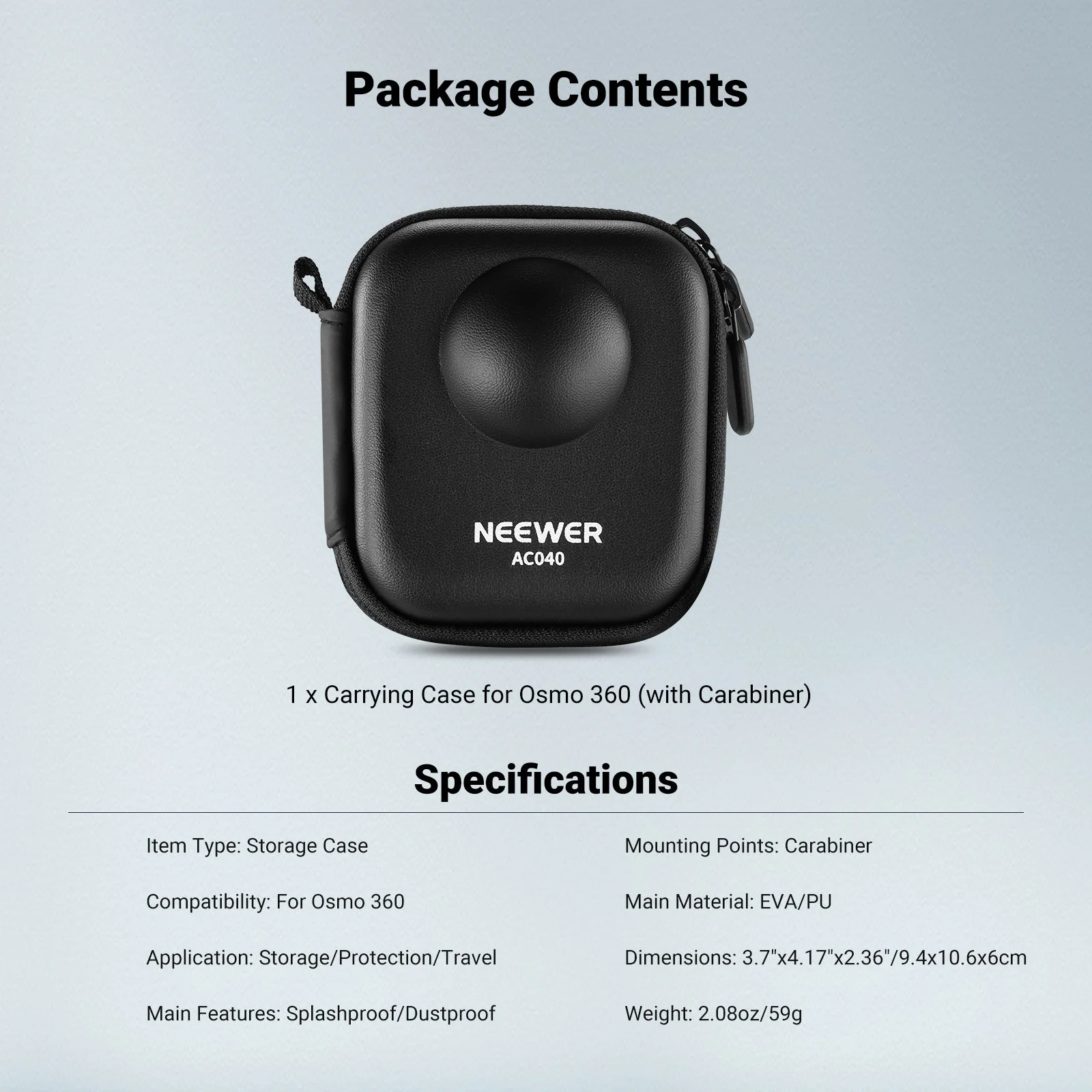 NEEWER AC04 Storage Case Compatible with DJI Osmo 360 - Image 7
