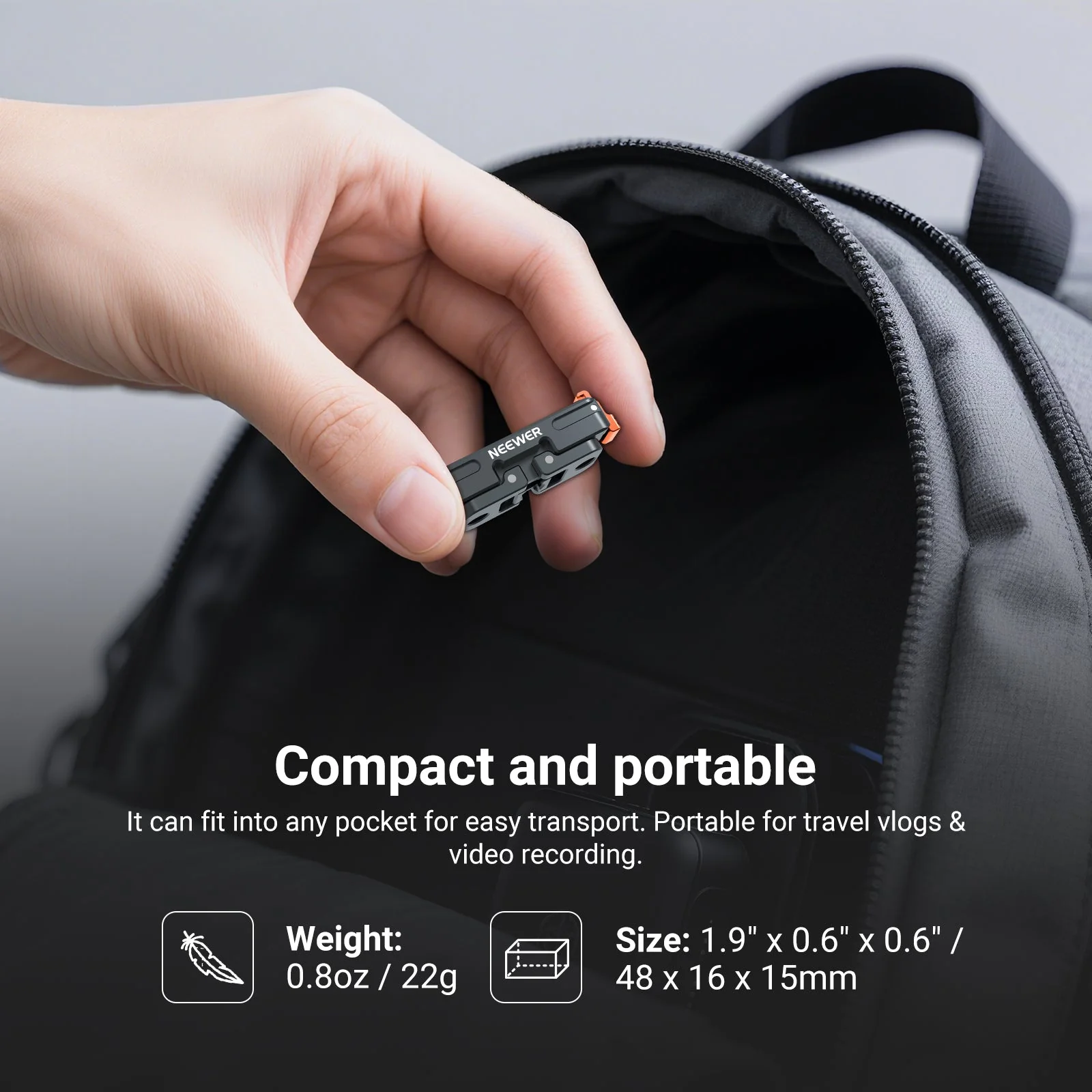 NEEWER AC045 Magnetic Mount Adapter For Insta360 GO Ultra - Image 5