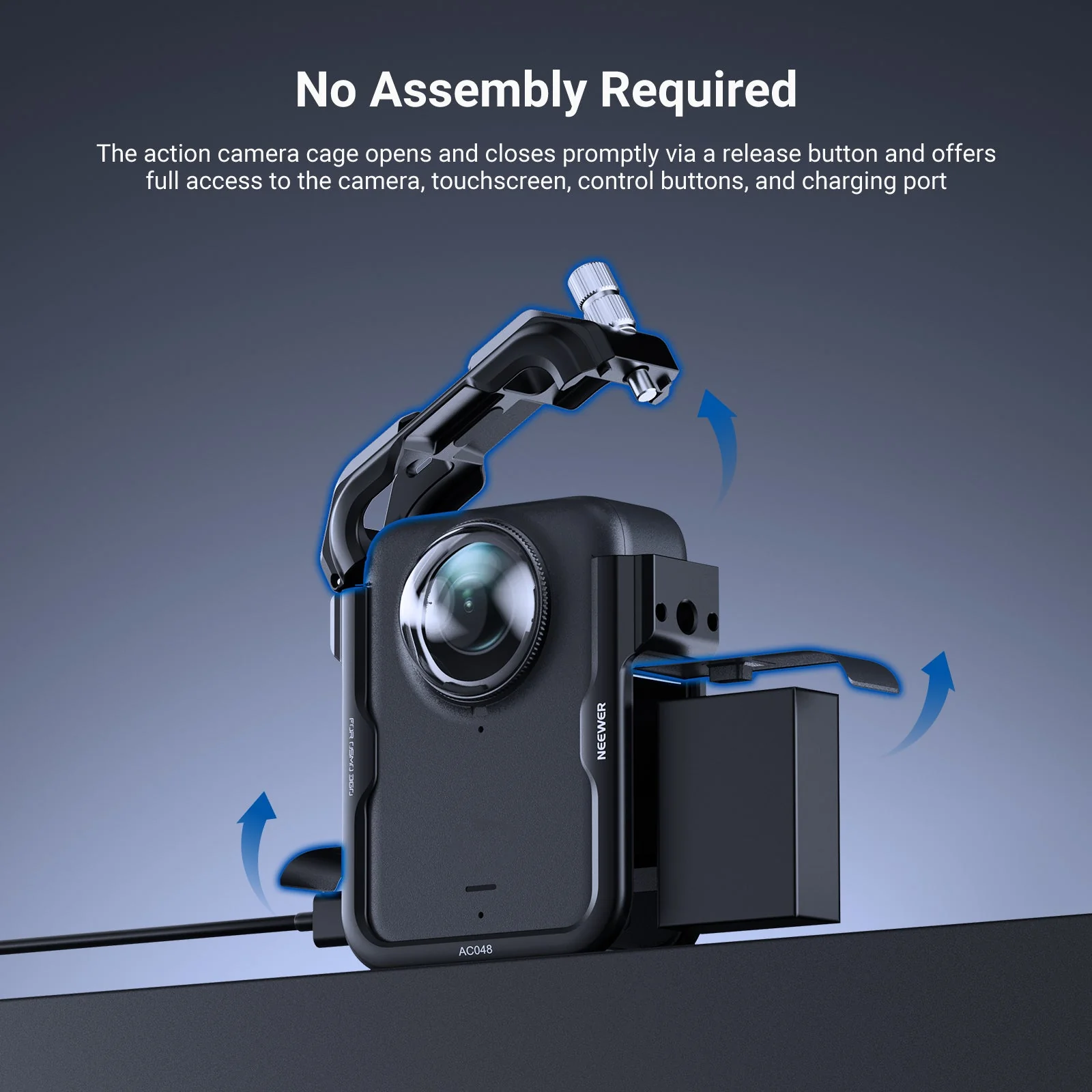 NEEWER AC048 Action Camera Cage Compatible with DJI Osmo 360 - Image 3