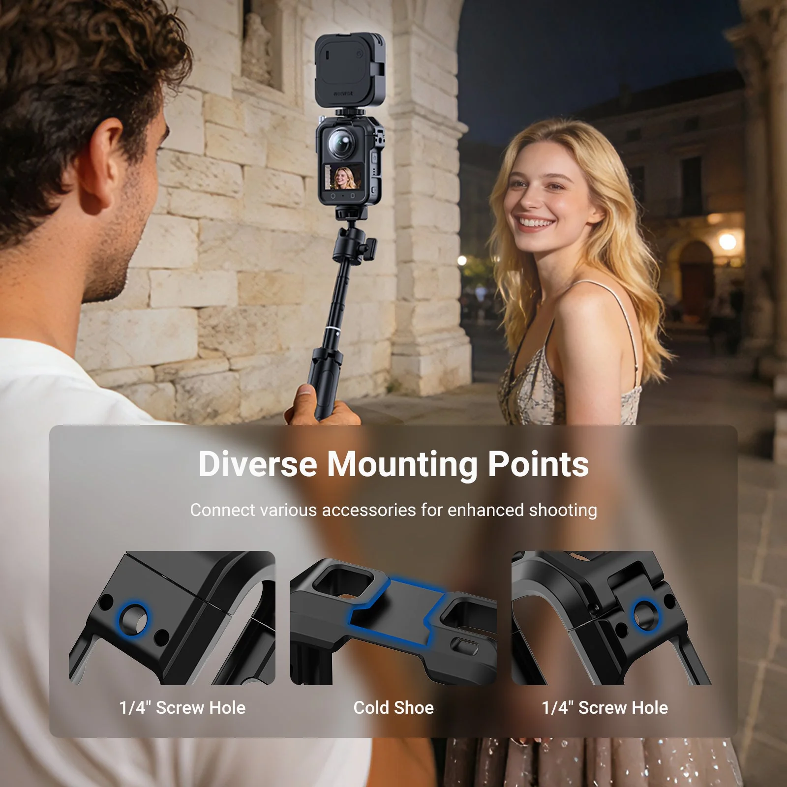 NEEWER AC048 Action Camera Cage Compatible with DJI Osmo 360 - Image 4