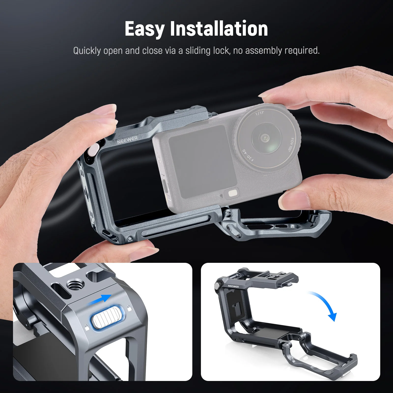 NEEWER AC049 Action Camera Cage For DJI Osmo Action 6 - Image 2
