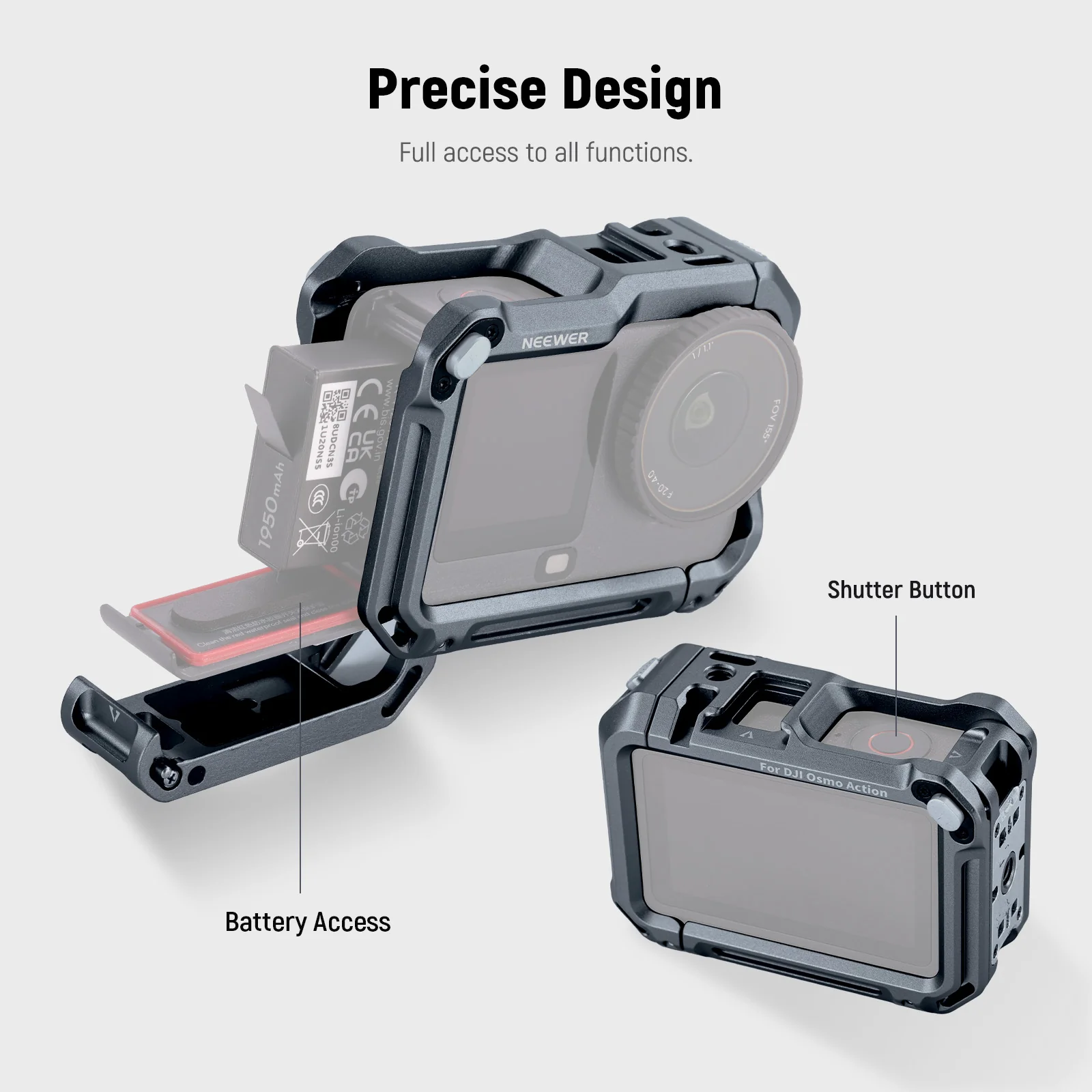 NEEWER AC049 Action Camera Cage For DJI Osmo Action 6 - Image 3