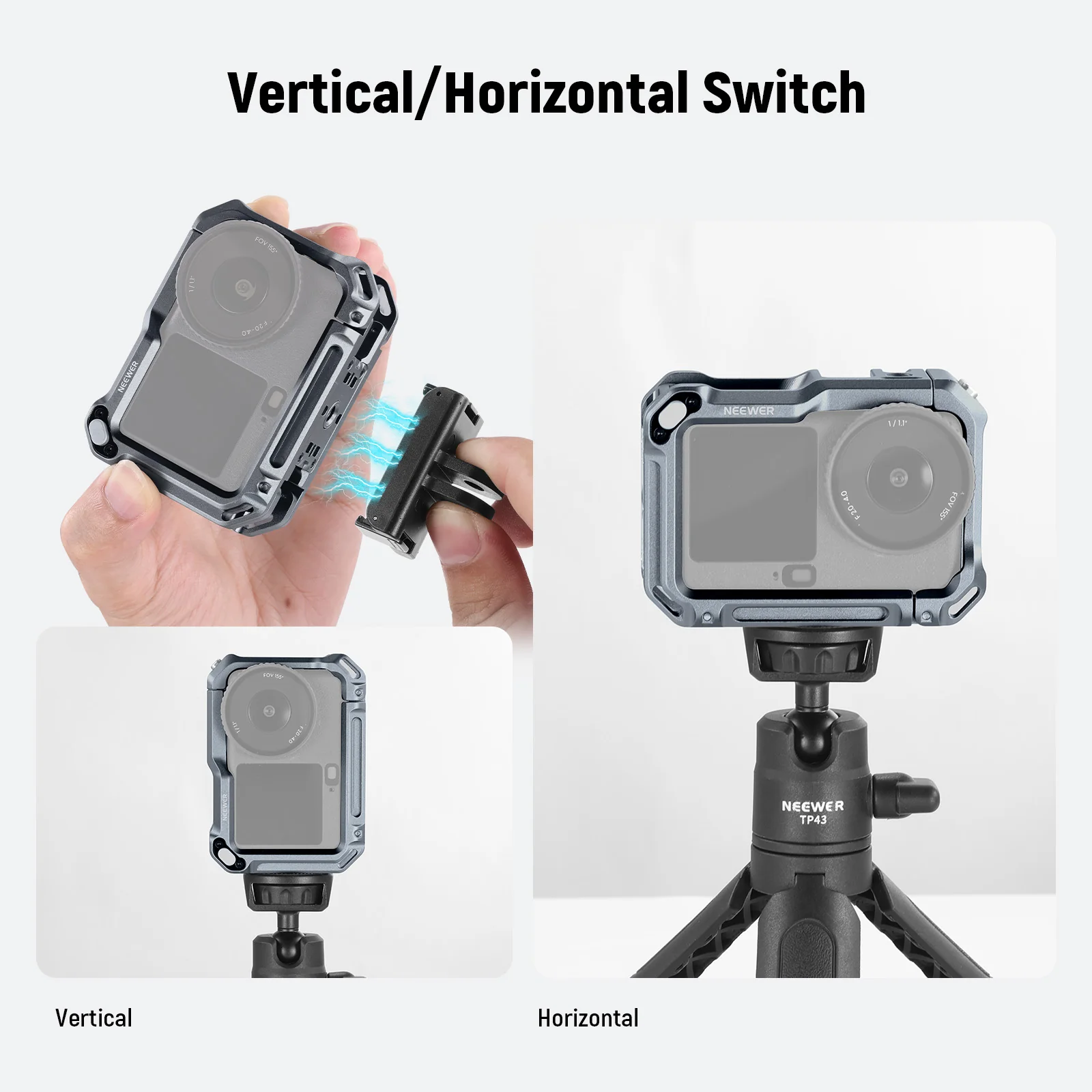 NEEWER AC049 Action Camera Cage For DJI Osmo Action 6 - Image 6