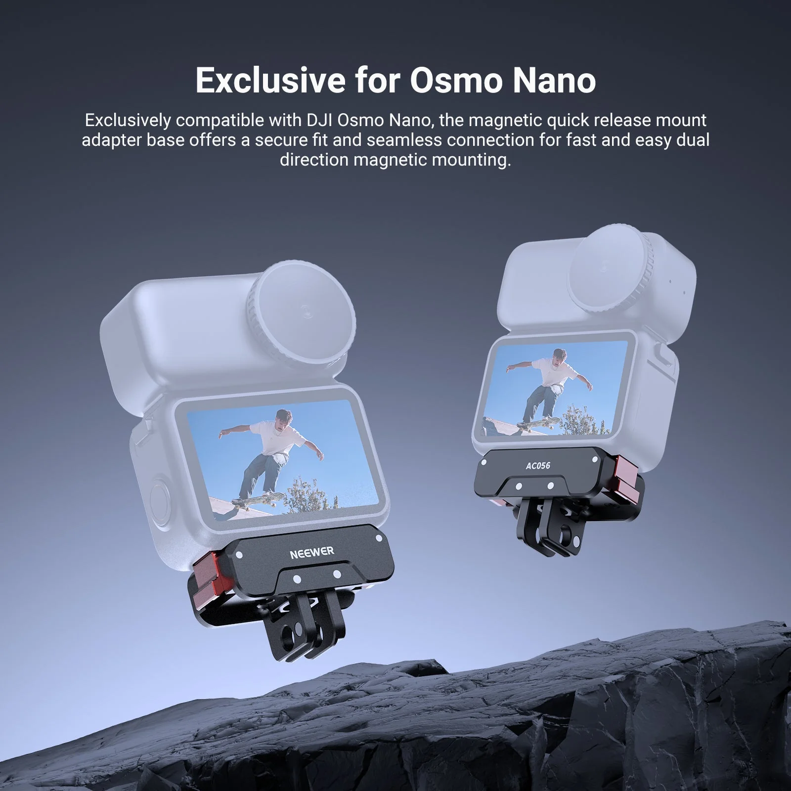 NEEWER AC056 Magnetic Quick Release Mount Adapter For DJI Osmo Nano - Image 2