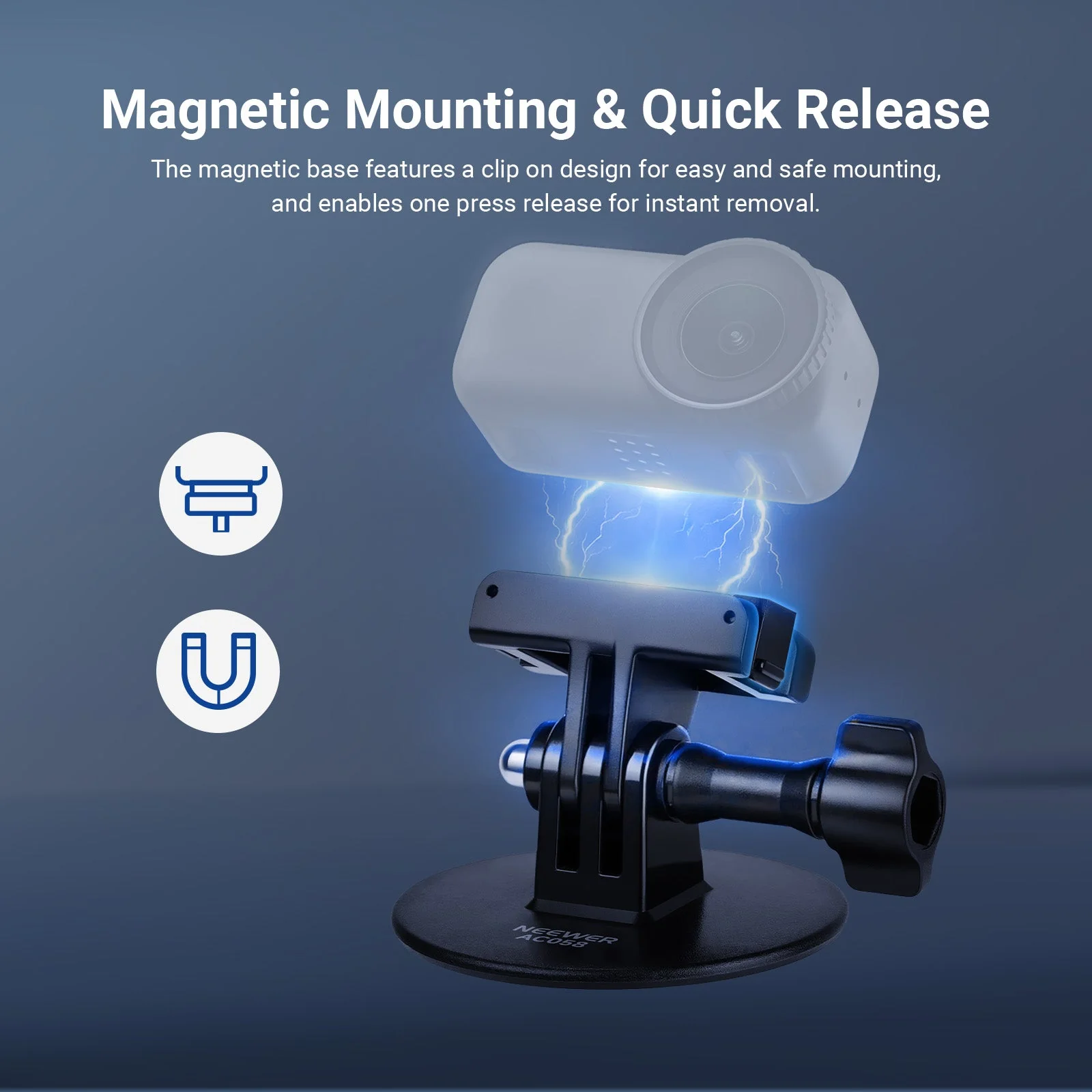 NEEWER AC058 Adhesive Base Mount Kit for DJI Osmo Nano/360/Action 6 5 Pro 4 3 - Image 3