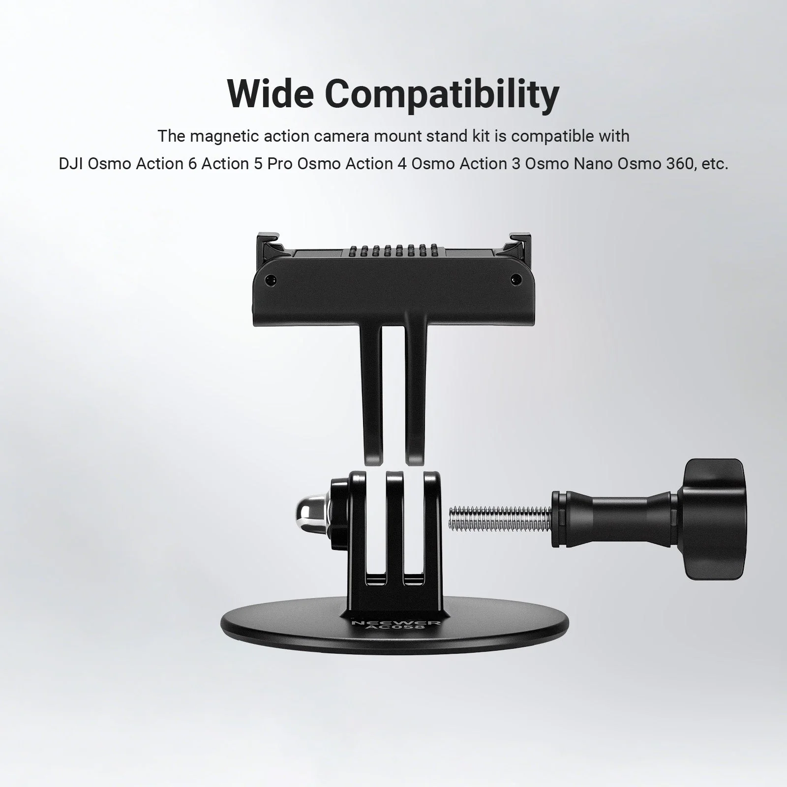 NEEWER AC058 Adhesive Base Mount Kit for DJI Osmo Nano/360/Action 6 5 Pro 4 3 - Image 4