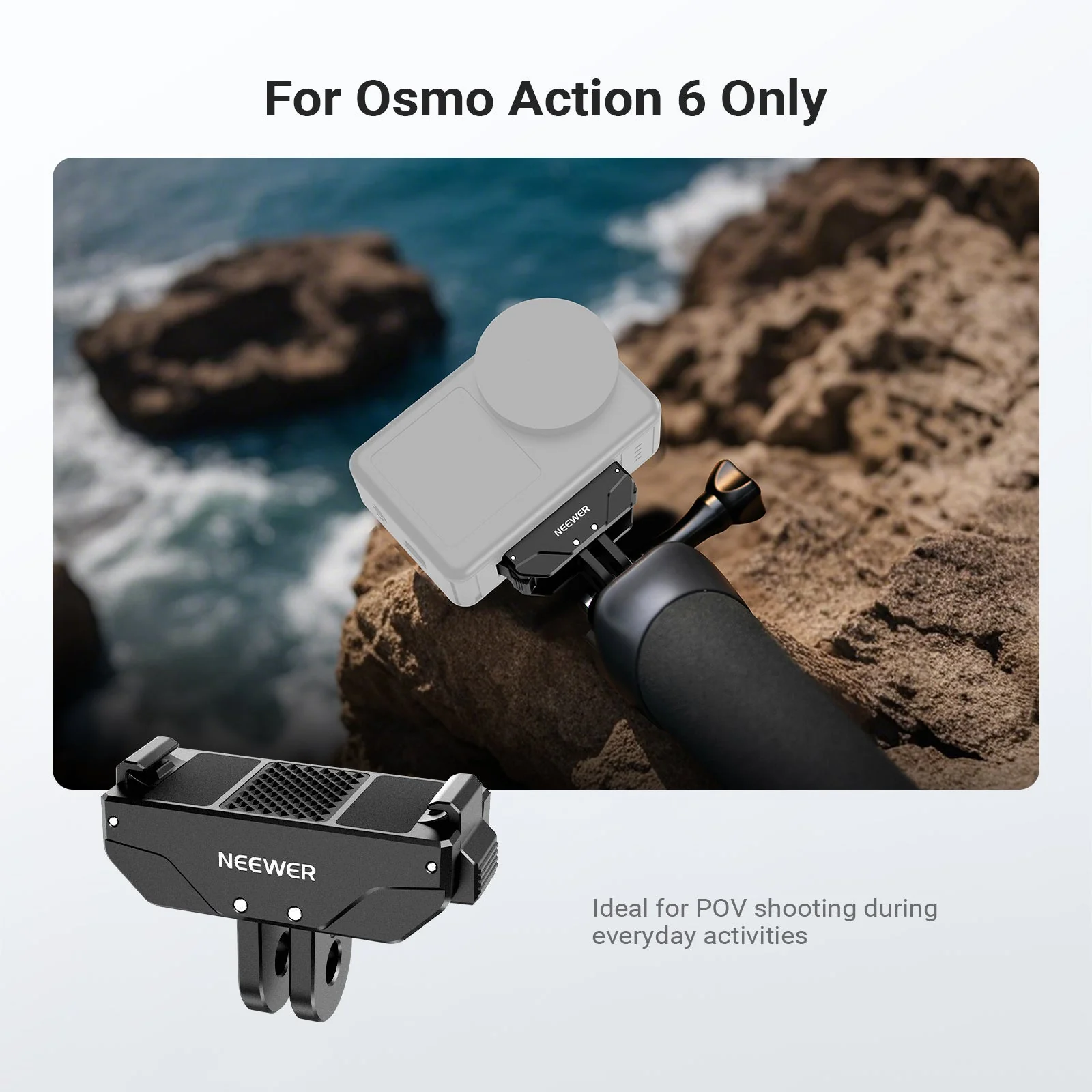 NEEWER AC071 Magnetic Quick Release Mount For DJI Osmo Action 6 - Image 3