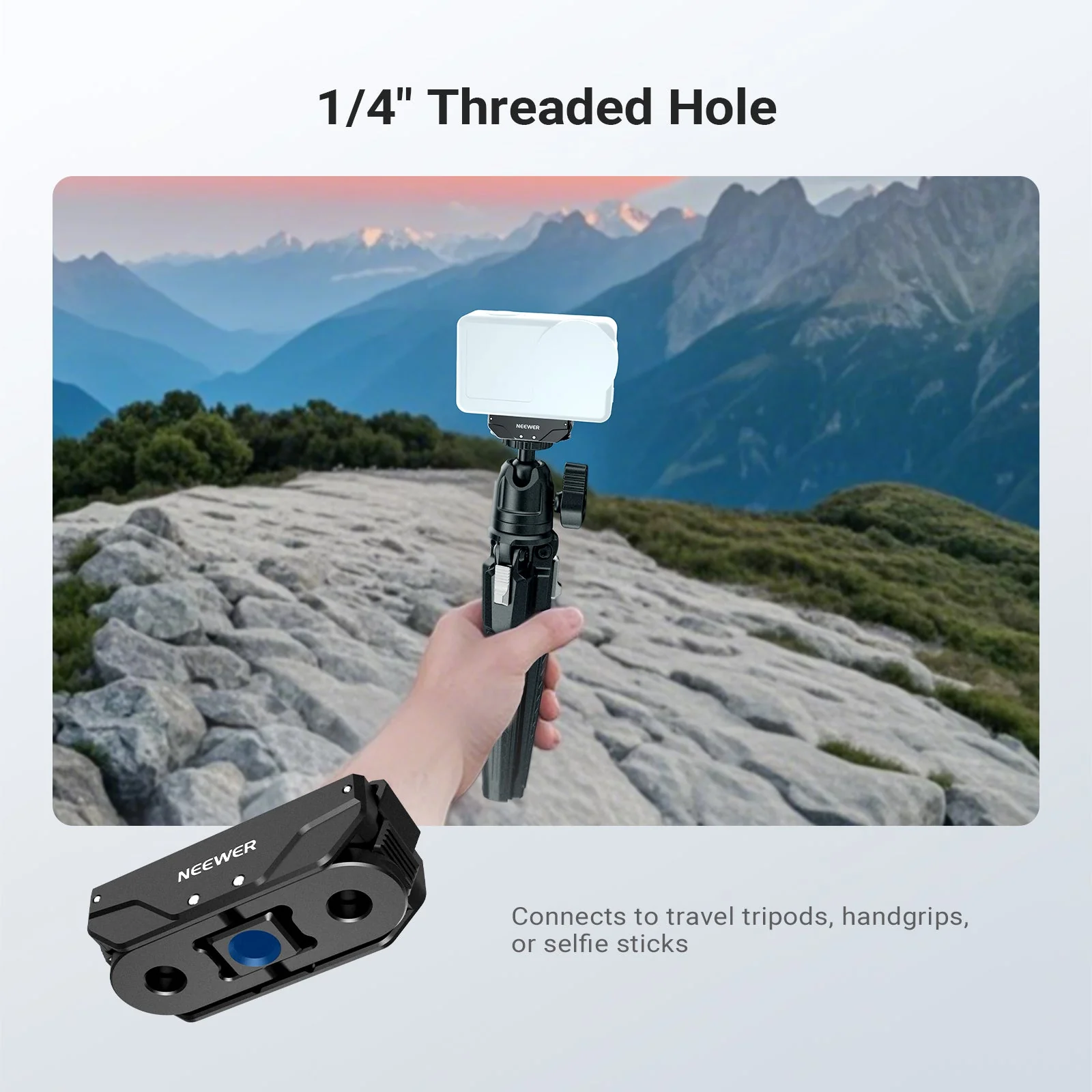 NEEWER AC071 Magnetic Quick Release Mount For DJI Osmo Action 6 - Image 6