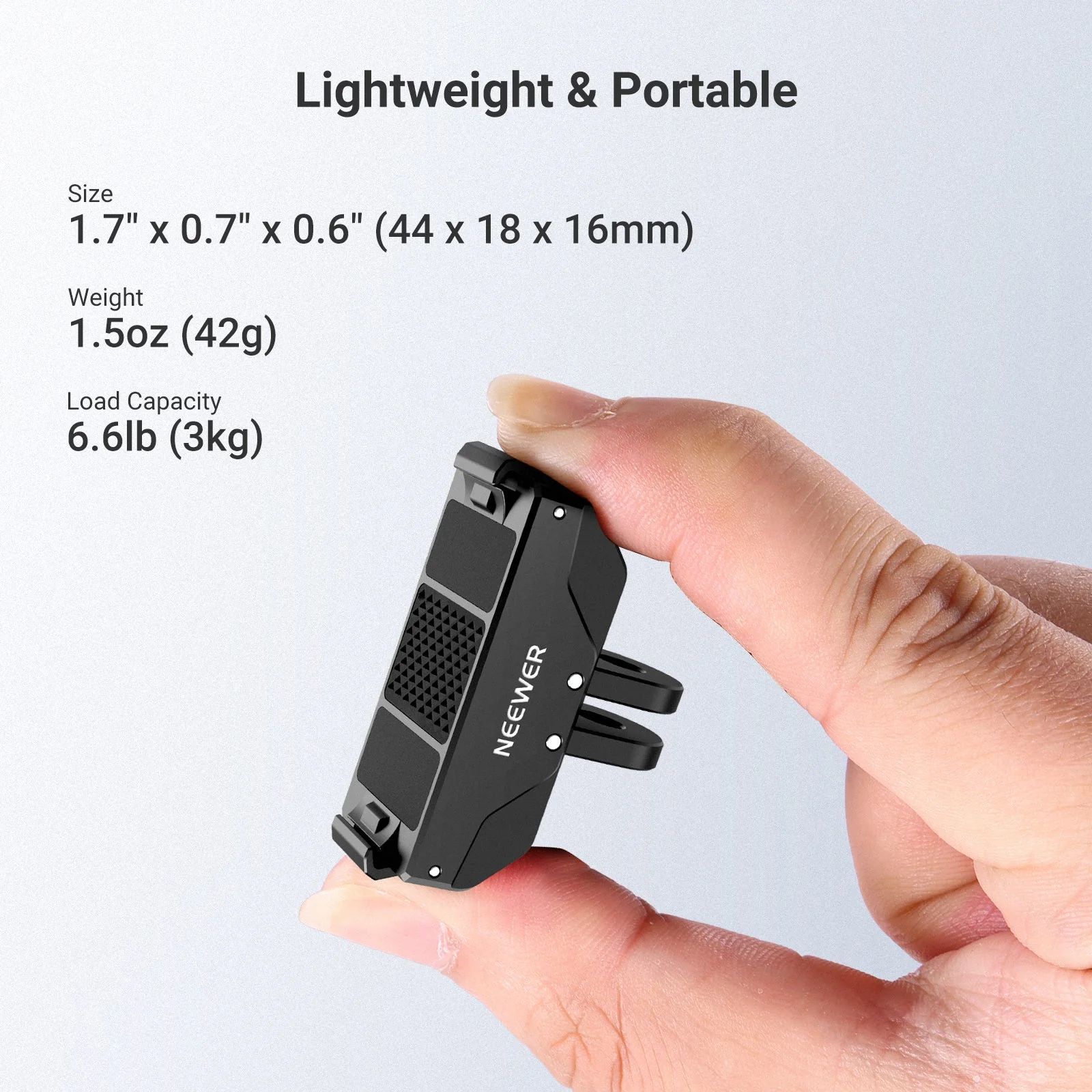 NEEWER AC071 Magnetic Quick Release Mount For DJI Osmo Action 6 - Image 7