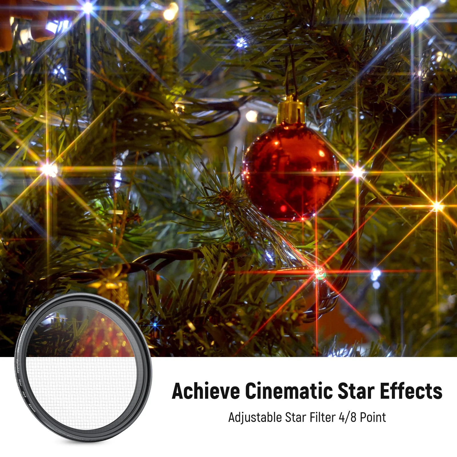 NEEWER Adjustable Star Filter 4/8 Point - Image 2