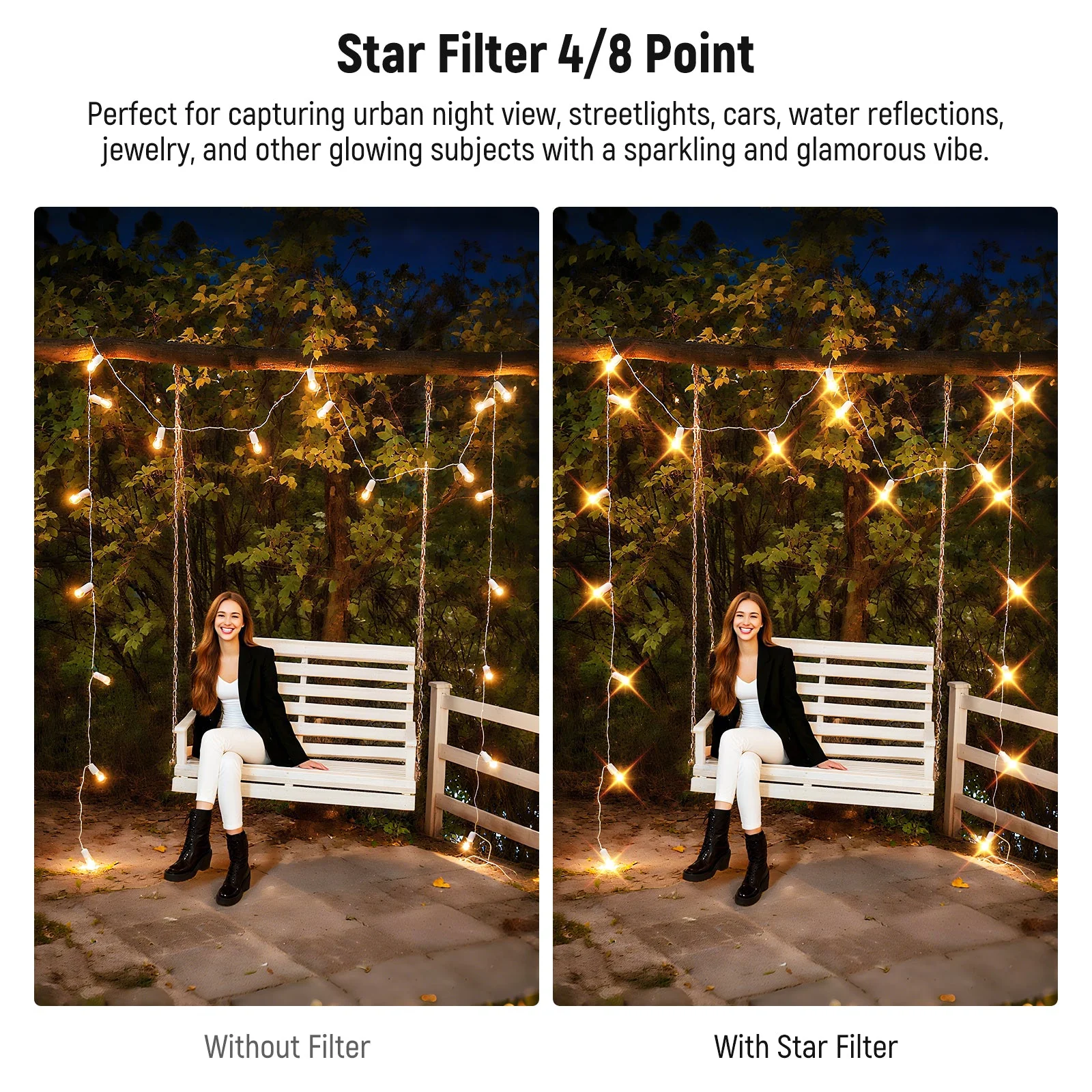 NEEWER Adjustable Star Filter 4/8 Point - Image 3