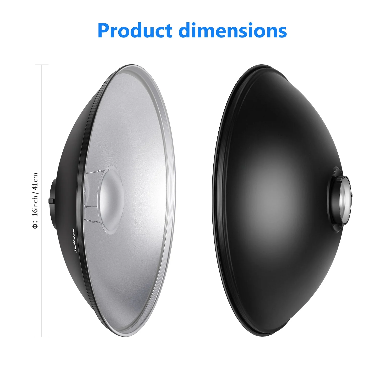 NEEWER Aluminum Standard Reflector Beauty Dish - Image 2