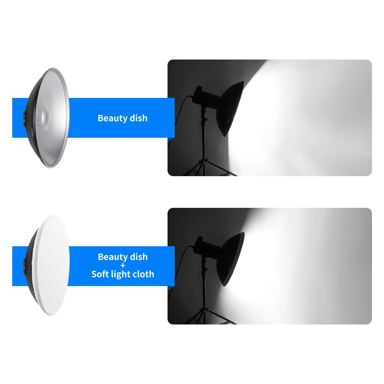 NEEWER Aluminum Standard Reflector Beauty Dish - Image 5