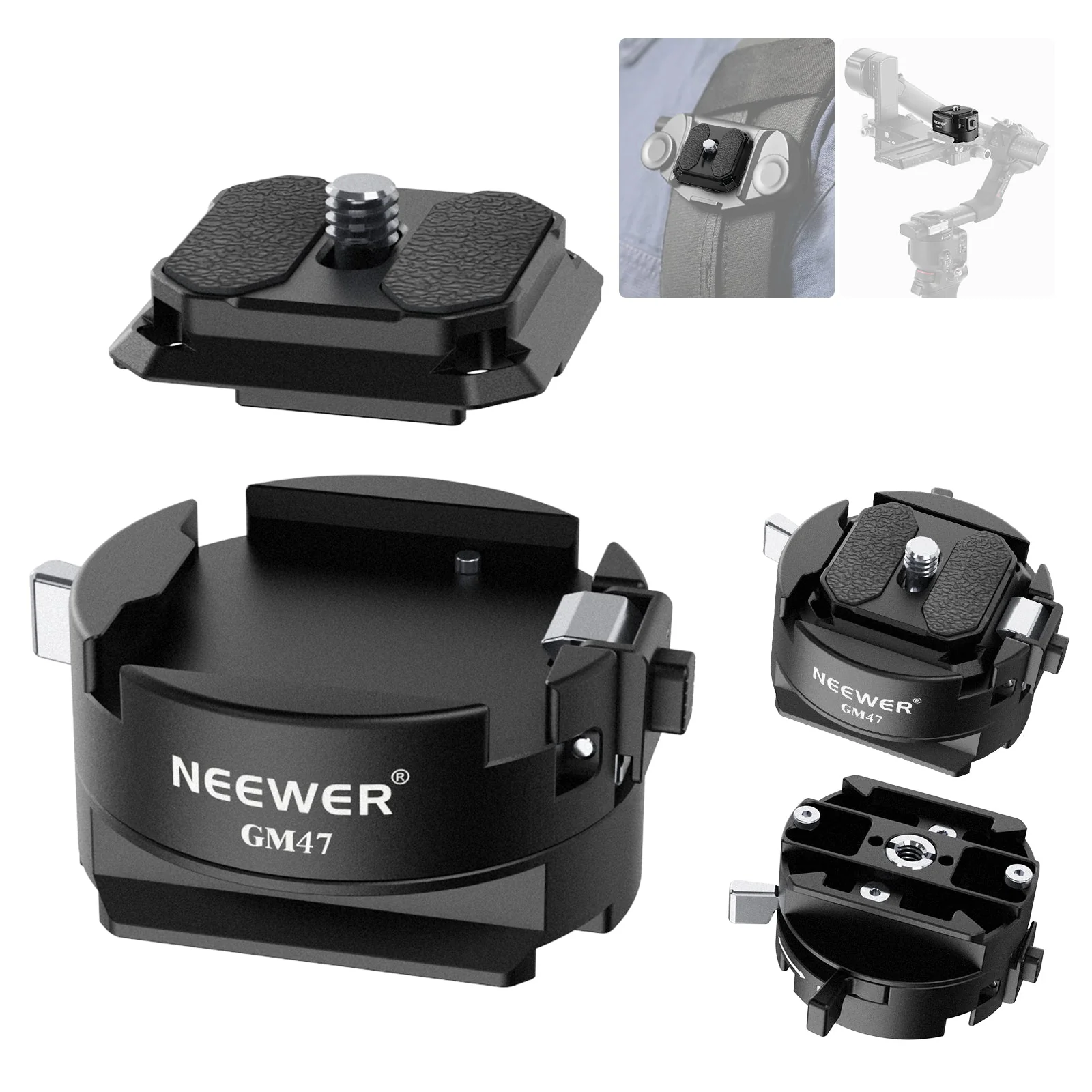 NEEWER GM34 Camera Quick Release Plate Kit - Image 10