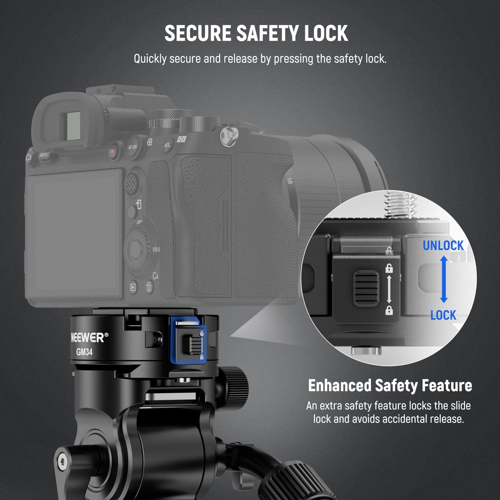 NEEWER GM34 Camera Quick Release Plate Kit - Image 6