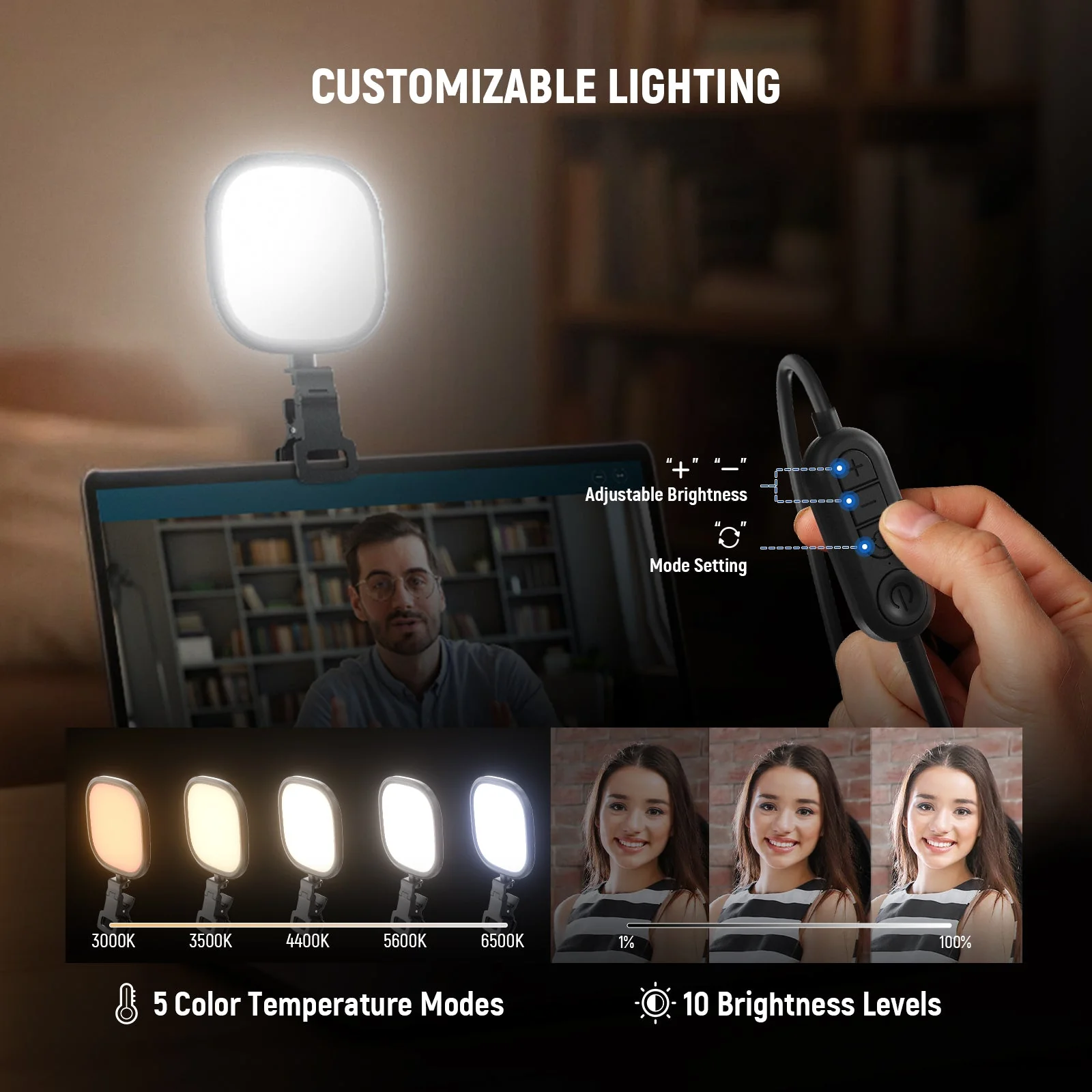 NEEWER BASICS 5" 10W Bi-Color LED Streaming Light - Image 4